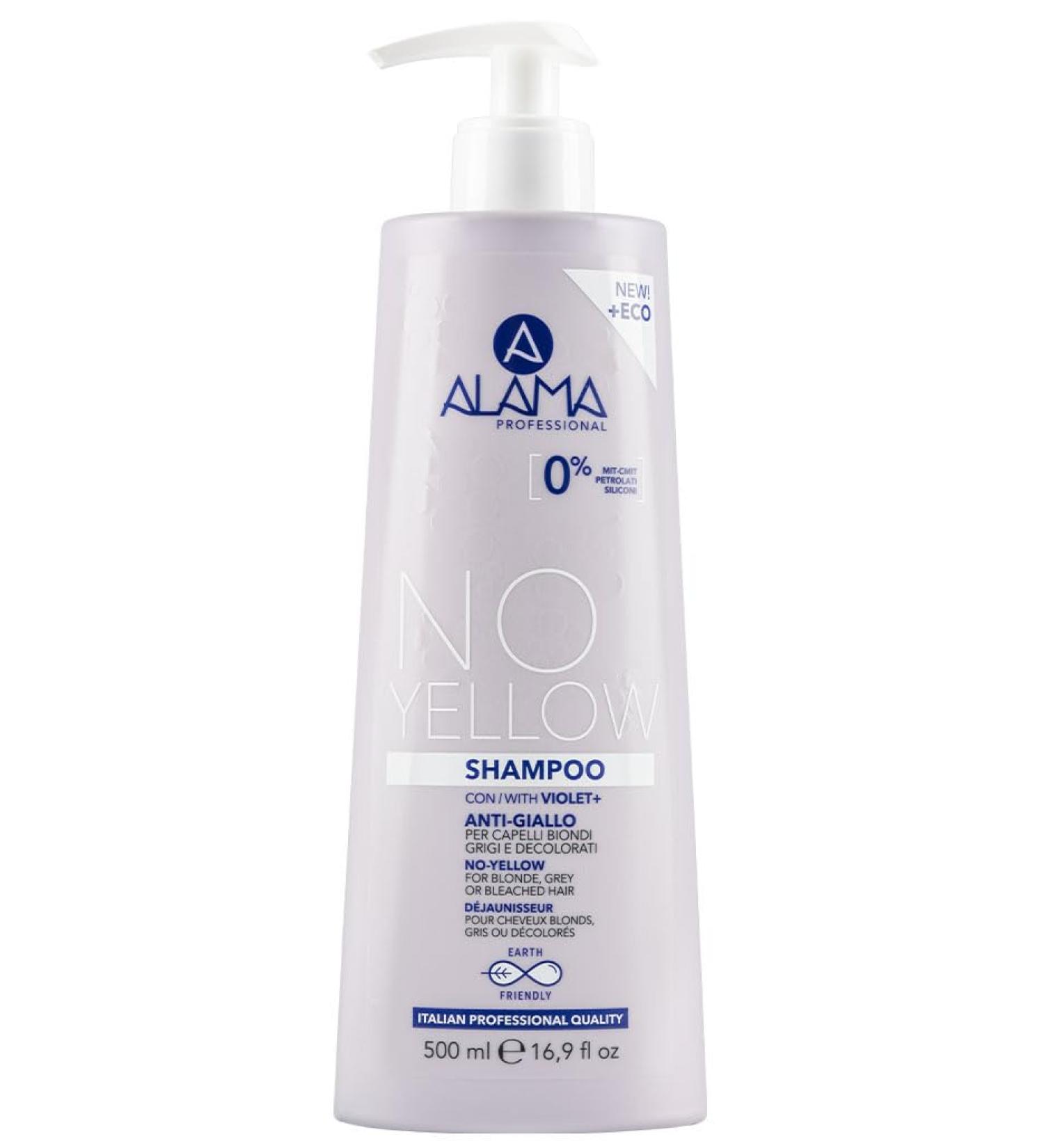 Alama Professional Shampoo No Yellow with Violet + 500 ml - Buy Online on GoSupps.com