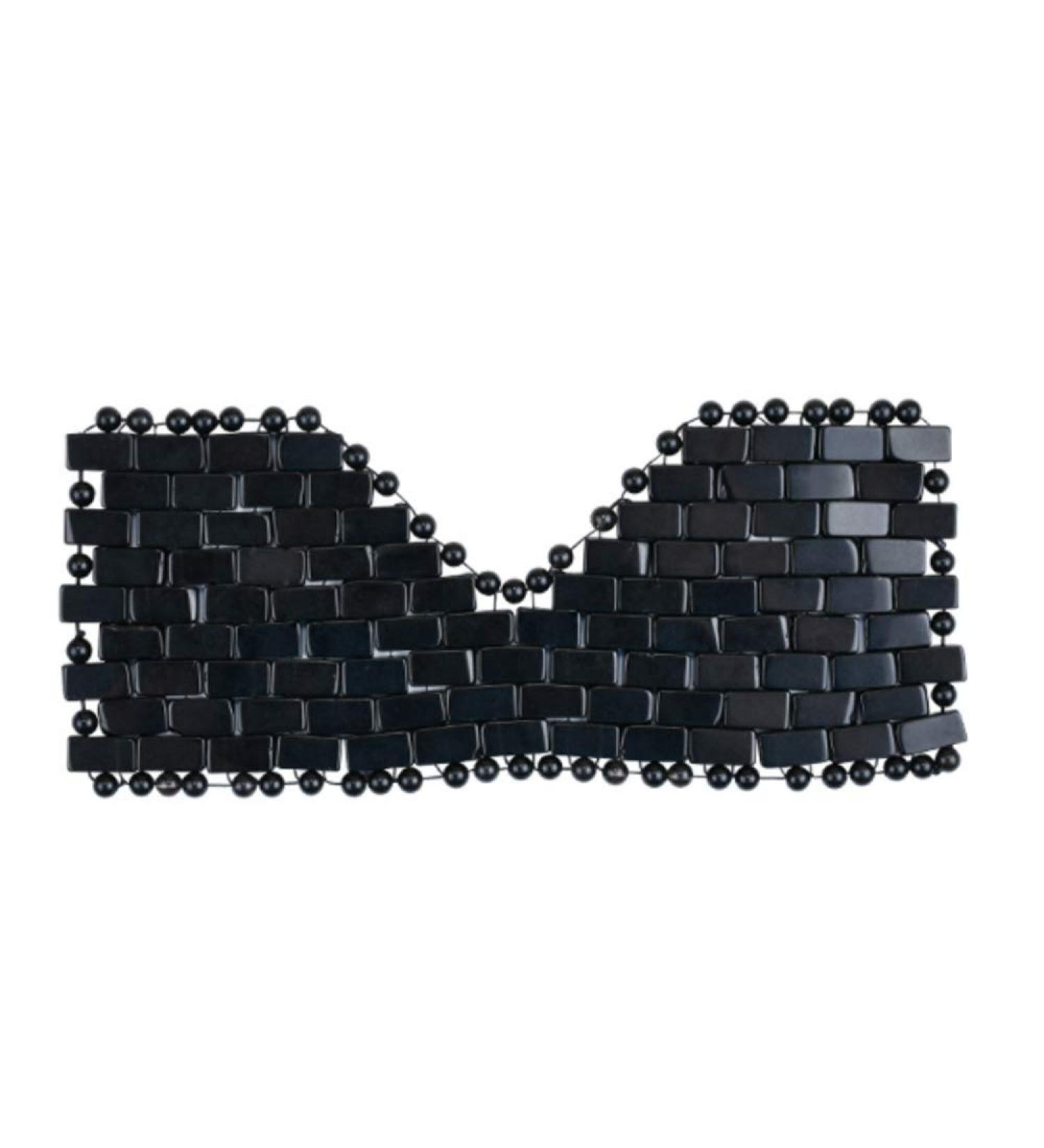 Amethyst Eye Mask for Stress Relief & Fatigue Reduction - Cooling Eye Mask with Textured Bead Lining | Black Obsidian Home Decoration - Buy Online on GoSupps.com