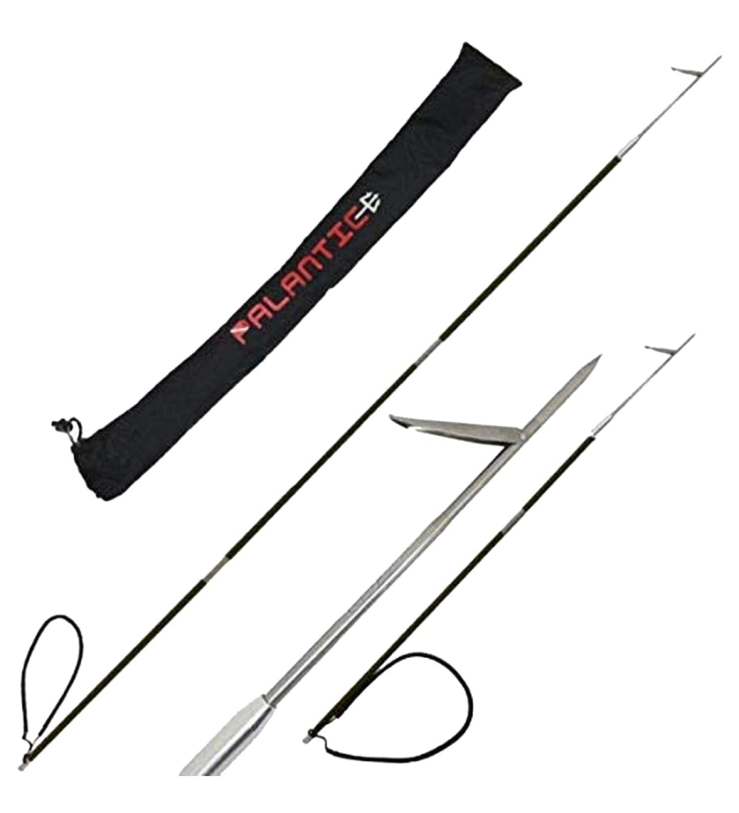 Carbon Fiber 7' Travel Spearfishing 3-Piece Pole Spear Single Flopper Tip