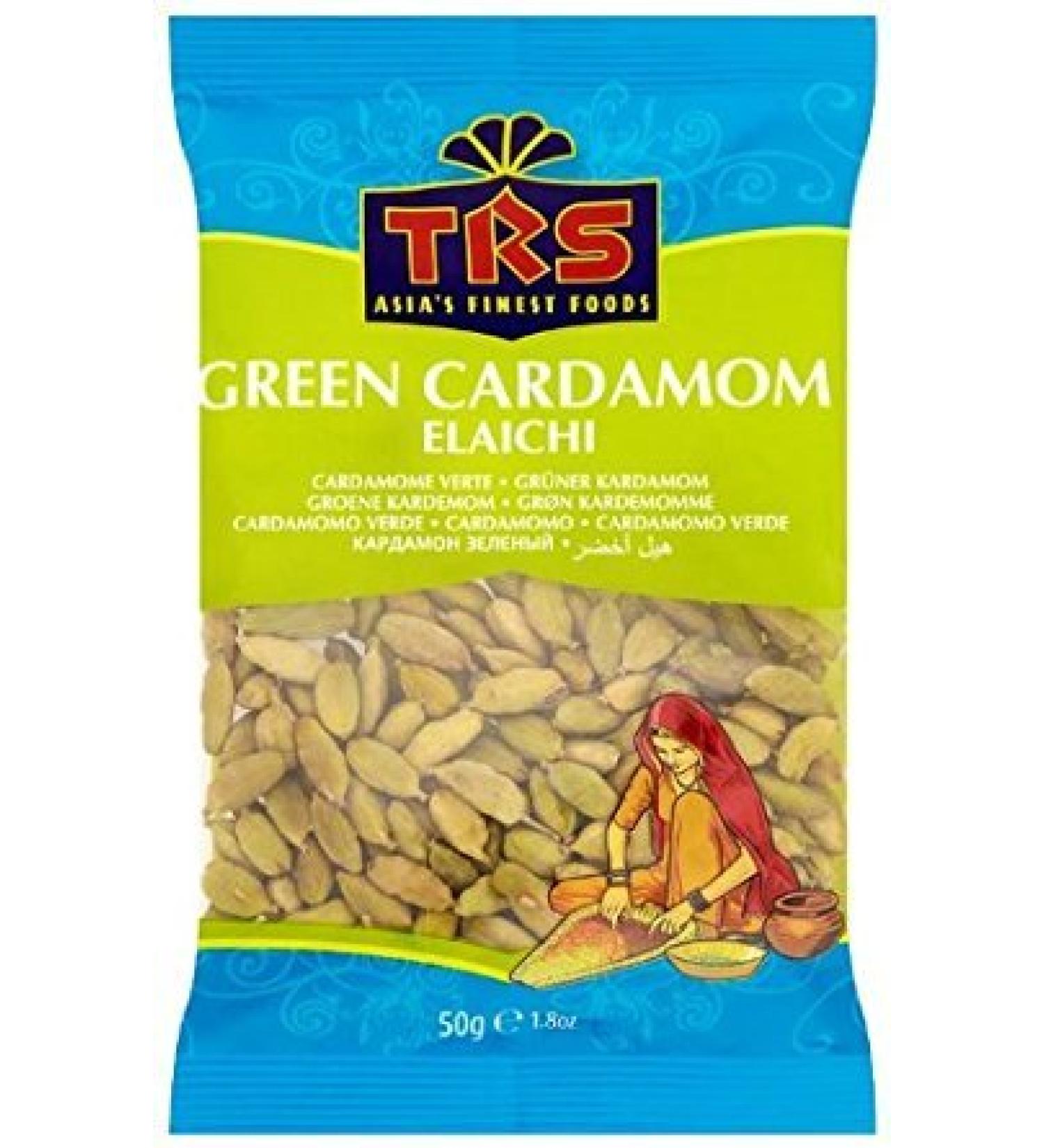 TRS Green Cardamom 0.05 kg - Pack of 10