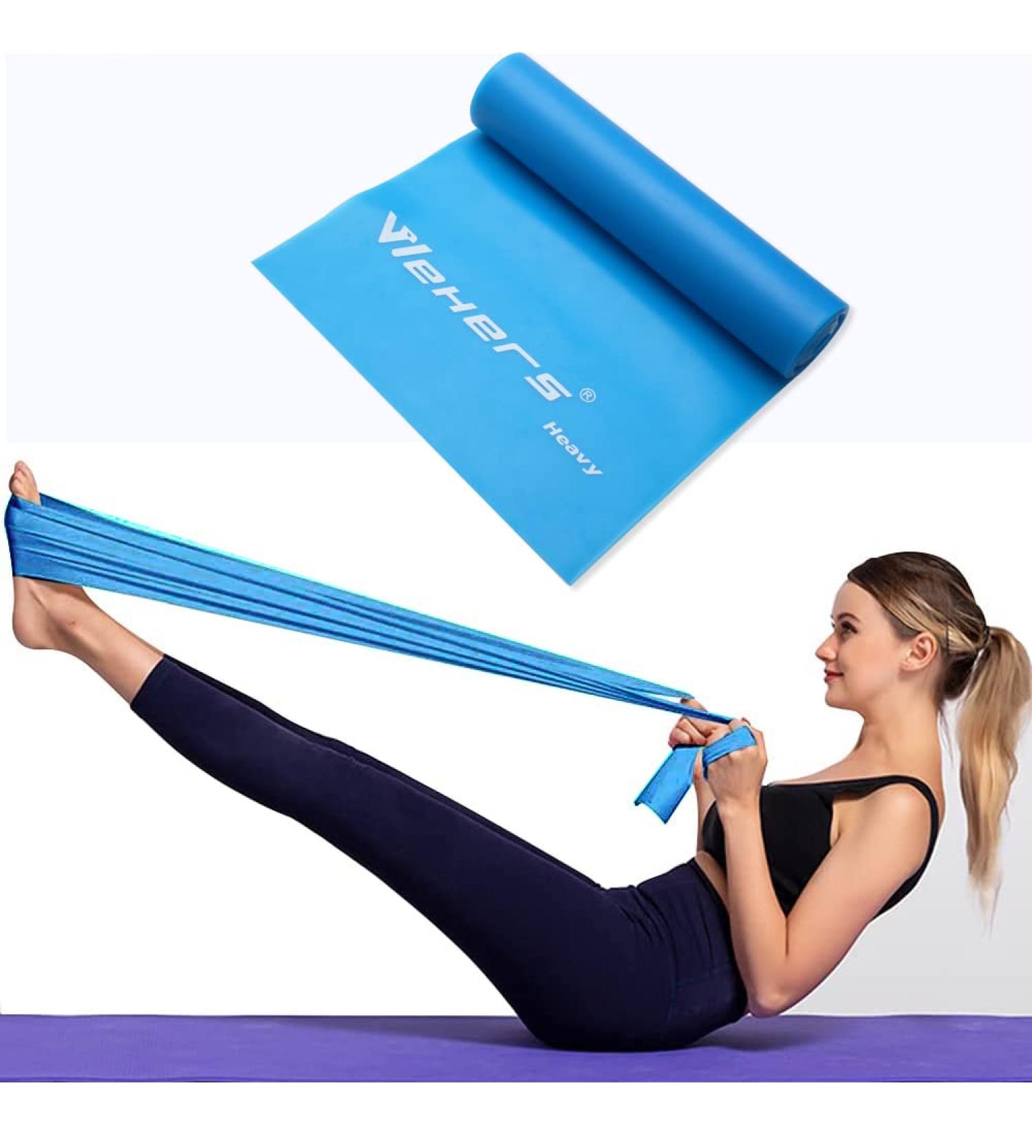 Skin-Friendly 1.5m Resistance Band for Women and Men - Blue 0.55 - Buy Online on GoSupps.com