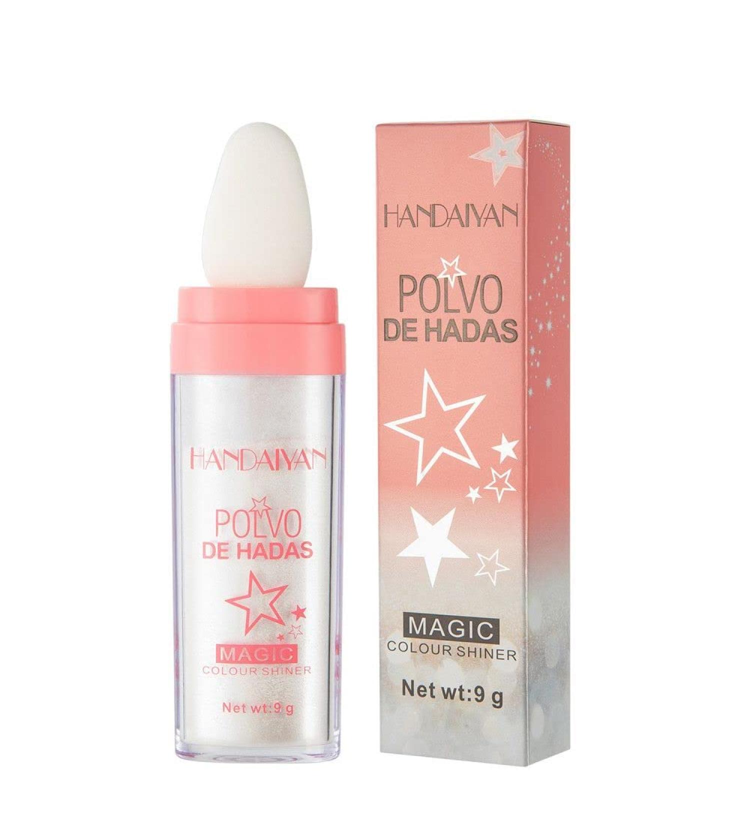 Sparkly Fairy Pink Highlight Powder for Face & Body Makeup - Shimmery & Sexy Contouring Blusher - High Gloss Beauty Product - Buy Online on GoSupps.com
