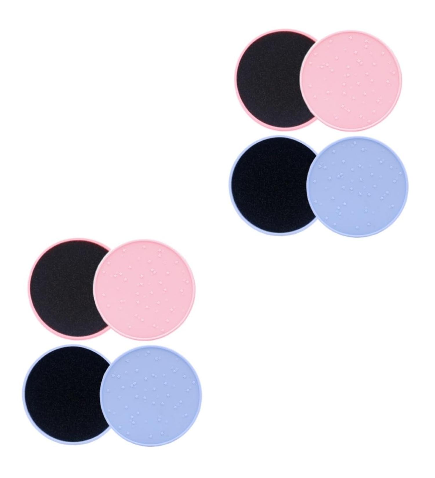 4 Pieces Cleaning Makeup Makeup Brush Mat Cleaner for Cosmetic Eyeshadow Round Brush Makeup Sponge Cleaner Cleaning Pads for Makeup Clean - Buy Online on GoSupps.com