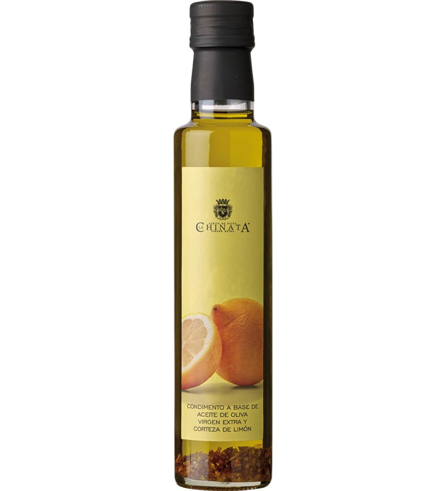 La Chinata Aceite De Oliva Virgen Extra Lemon, Native Olive Oil with Lemon Zest, Pack of 2 (2 x 250ml)