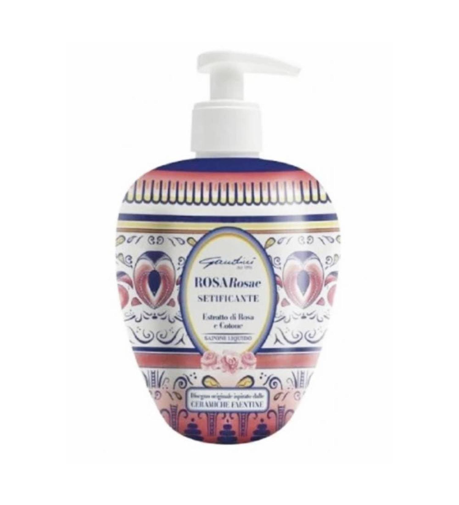 Gandini Gandini Rose Rose Liquid Hand Soap Softening Rose and Cotton Extract 500ml