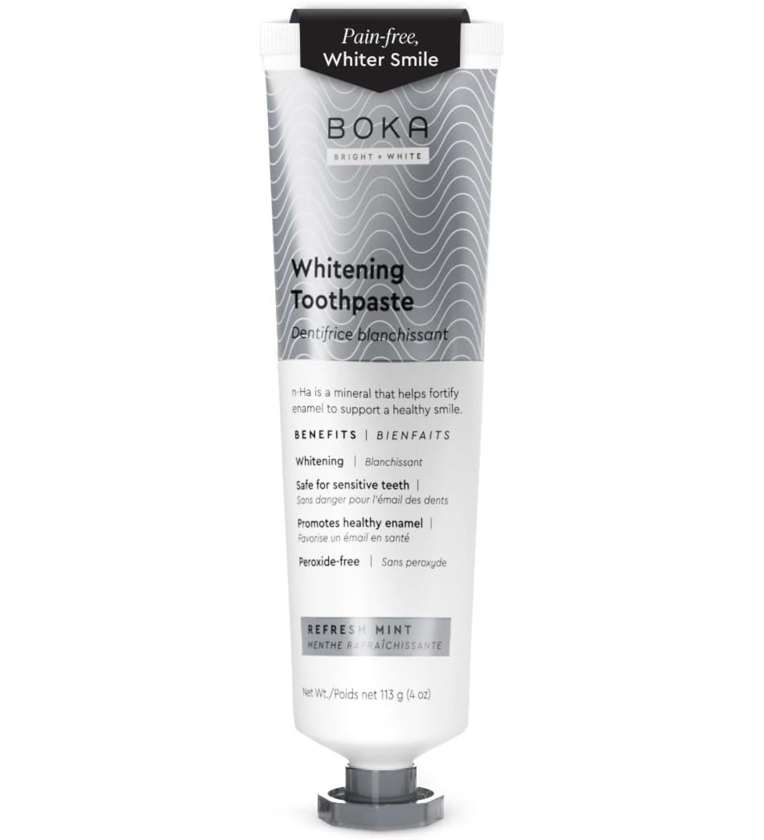 Boka Whitening Toothpaste Fluoride Free - Mint - 4 Oz. - Buy Online on GoSupps.com