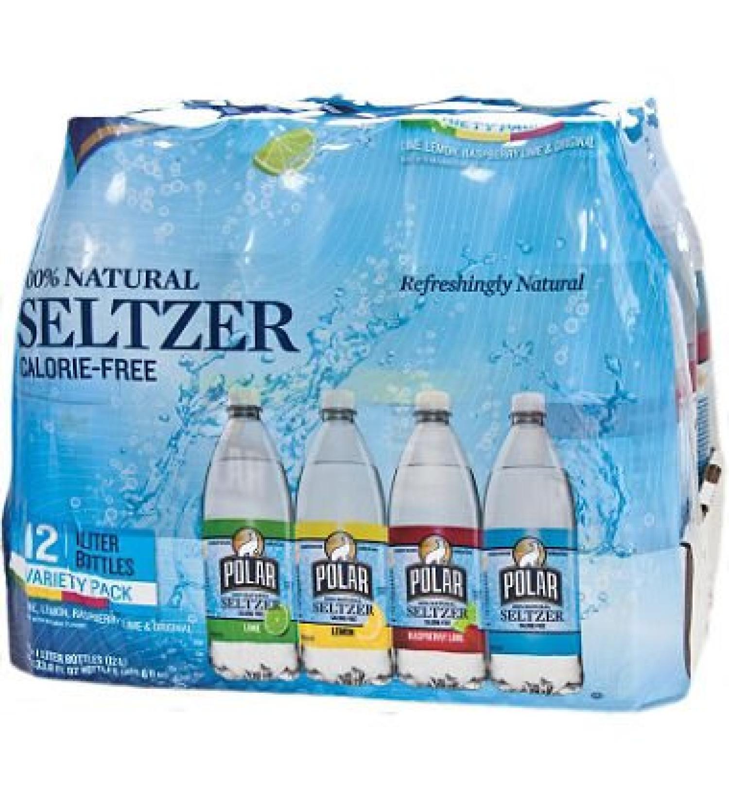 Polar Beverages Seltzer Variety Pack, 33.8 Fluid Ounce (Pack of 12)