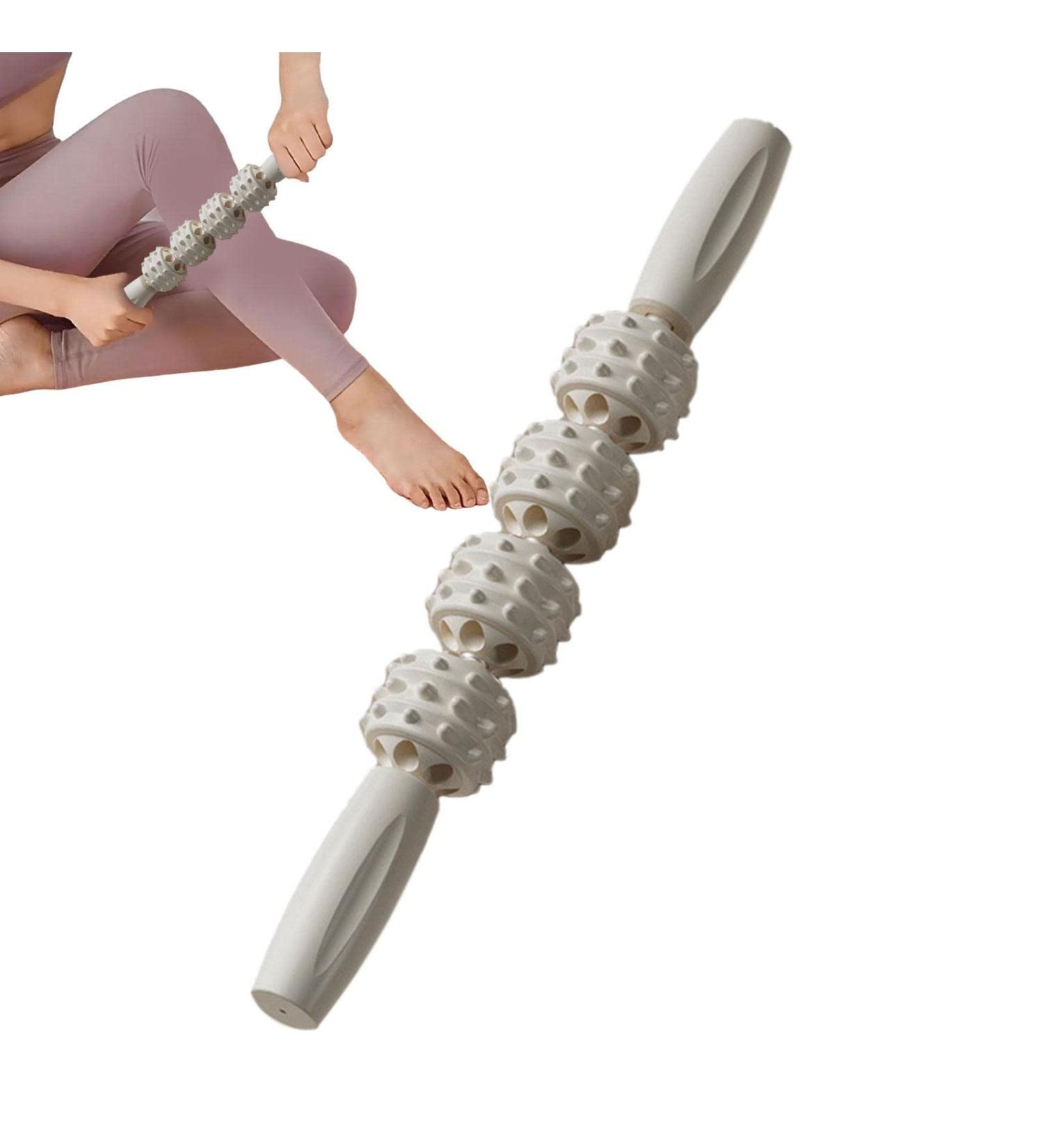 Virtcooy Muscle Roll | Body Shaping Tools - 4-Ball Deep Tissue Massage Roller for Sore Muscles & Stiffness Relief - Buy Online on GoSupps.com