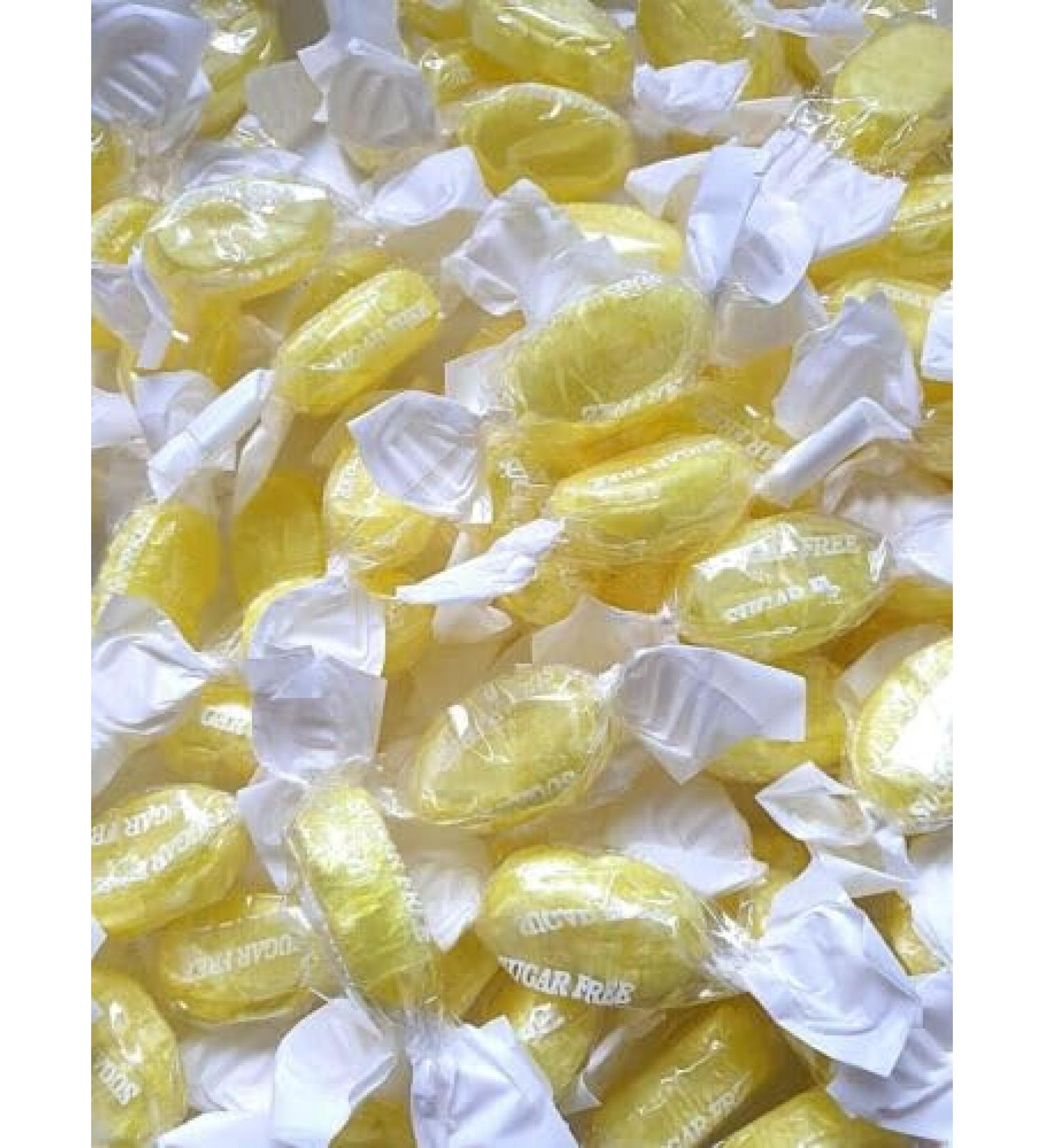 Sugar Free Sherbet Lemons Hard Boiled Sweets - 500g Pouch - Diabetic Sweets - Traditional Sweets