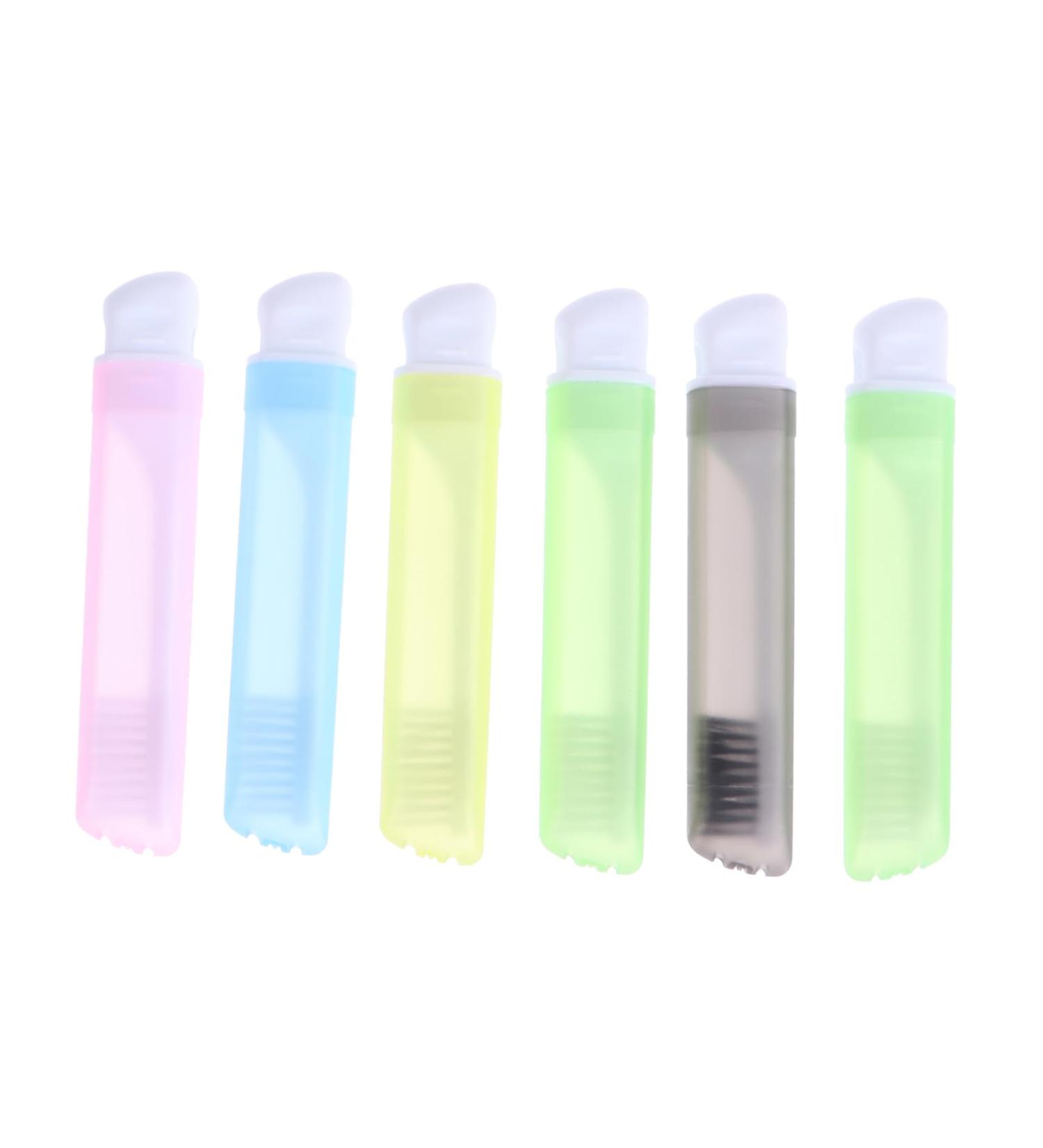 Minkissy Portable Travel Toothbrush Set - 6-Foldable Soft Toothbrush for Camping Gum Care and Pocket-Friendly Travel Gifts - Buy Online on GoSupps.com