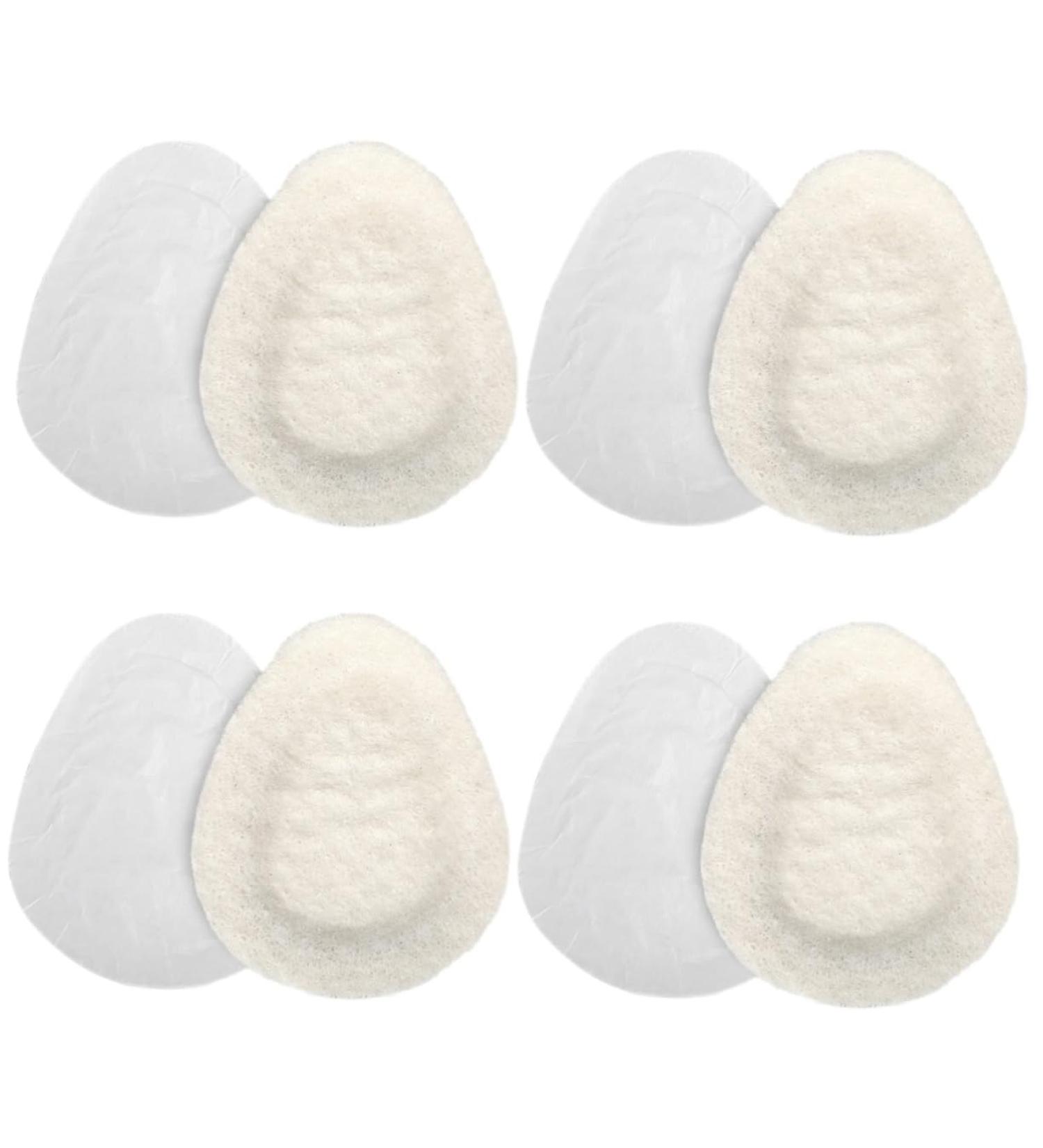 NOLITOY High Heel Cushion Pads - 4 Pairs Breathable Felt Foot Pads & Forefoot Insoles for Ultimate Comfort - Soft White High Heel Inserts - Buy Online on GoSupps.com