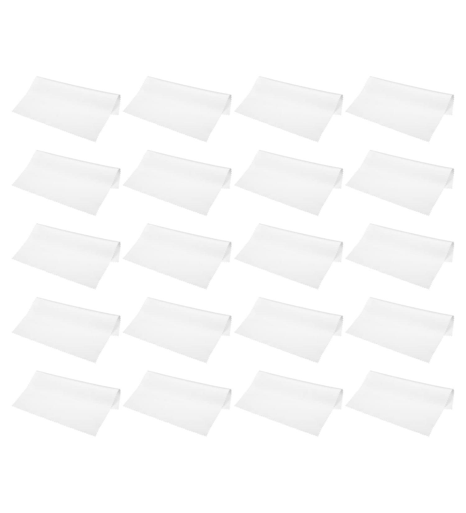 PATIKIL 20 Pack Eyeglass Microfiber Cleaning Cloths | 6"x6" Soft Wipes for Glasses Camera Lenses & Screens | Individually Pouched White - Buy Online on GoSupps.com