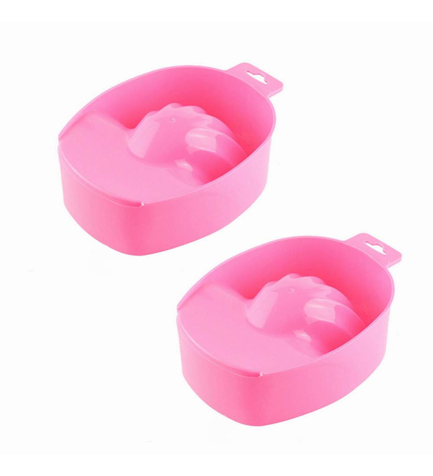 2-Piece Nail Art Soaked Bowl Set | DIY Salon Manicure Spa Tool for Hand Care & Treatment - Buy Online on GoSupps.com