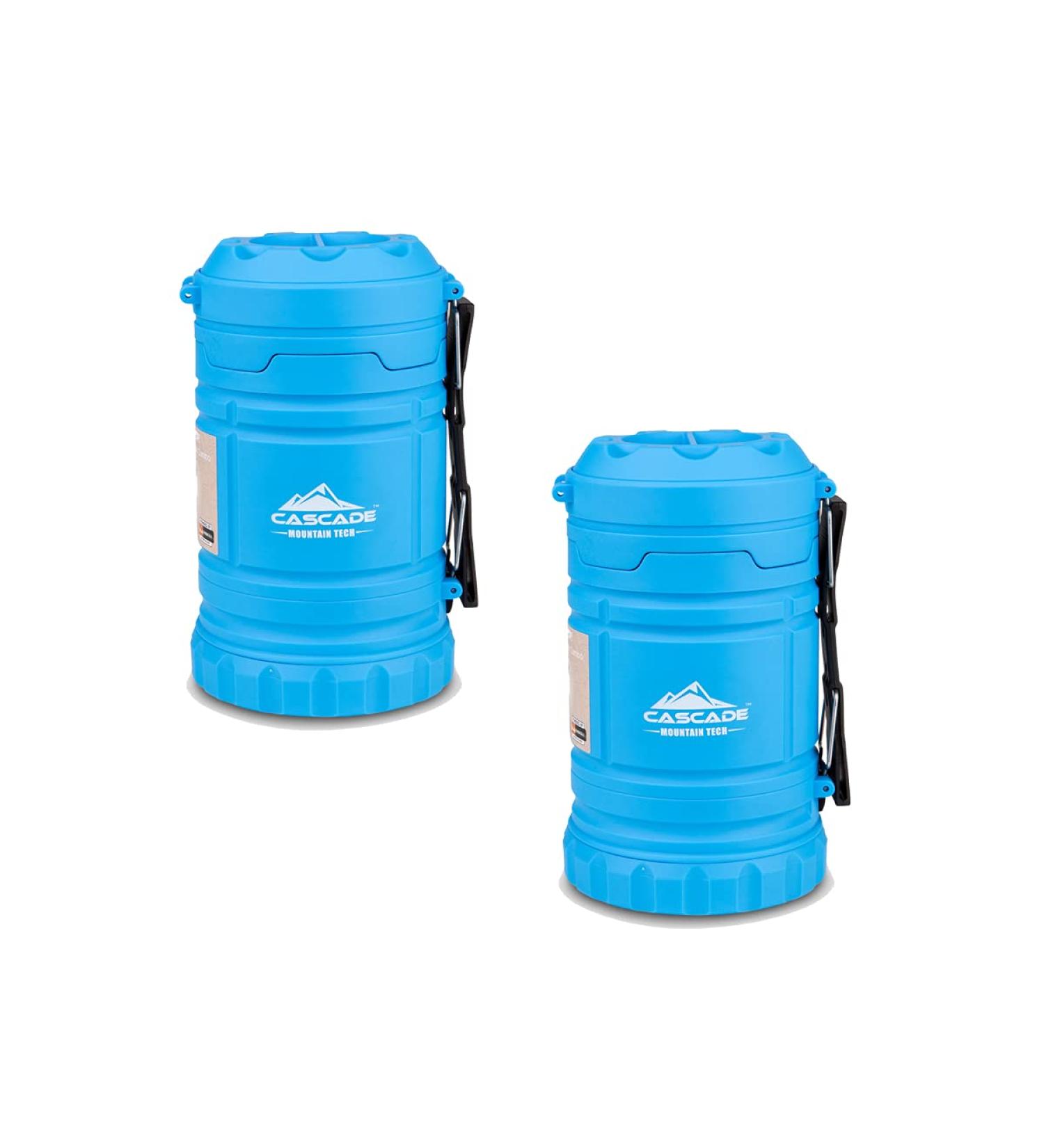 Cascade Mountain Tech Collapsible Flash Pop 2-in-1 Lantern/Flashlight - Blue - Buy Online on GoSupps.com