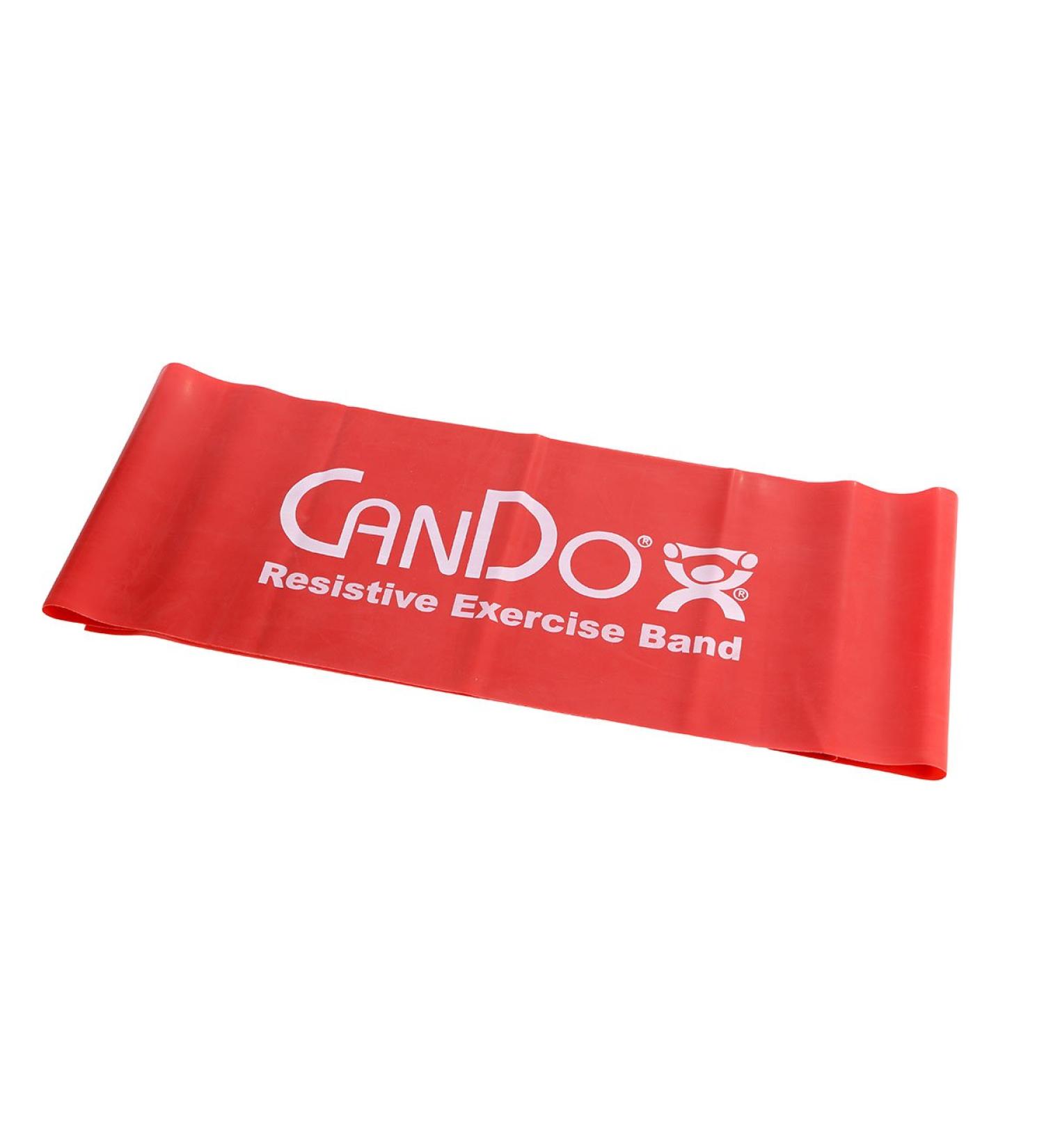 Fabrication Enterprises Fabrication CanDo Exercise Band 5-Foot Single Red 5 Foot