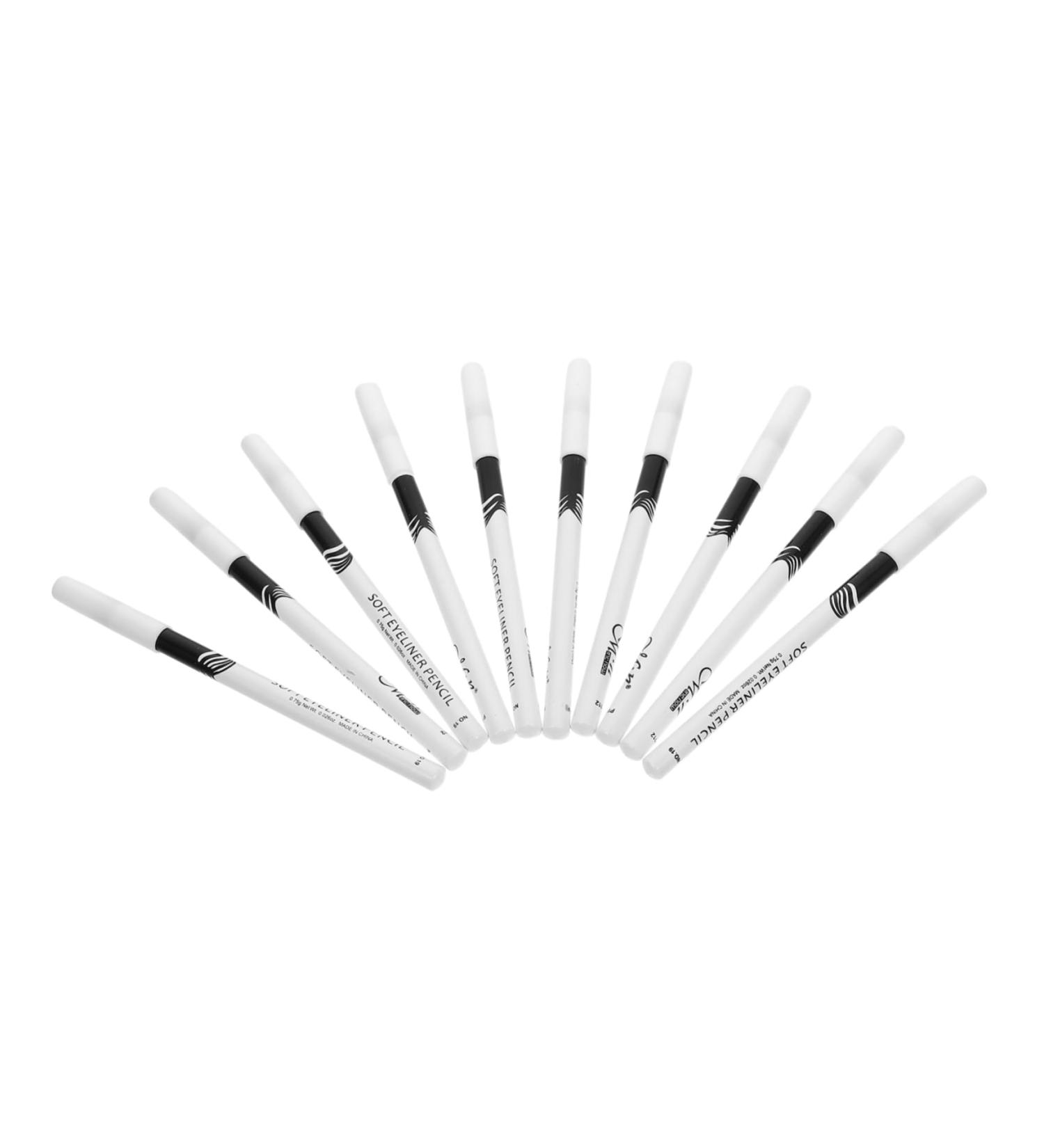 HAPINARY 30 Pcs Lying Silkworm Eyeliner Gel Make up Eyeliner Pen Female Eyeliners Eyeshadow Wooden Pole White - Buy Online on GoSupps.com