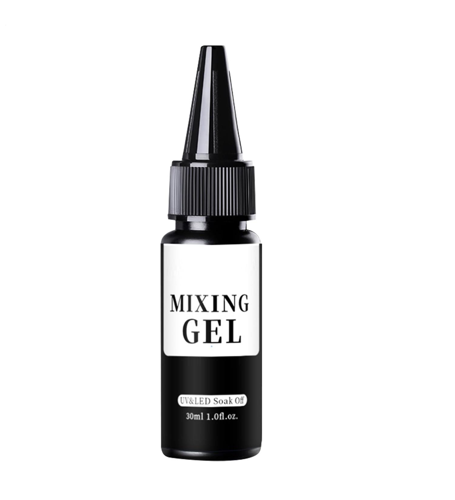 Clear Gel Nail Polish Multifunctional Mixing Gel - Long Lasting 30ml Mixing Polish for Home Use Holidays Parties Cosplay - Buy Online on GoSupps.com