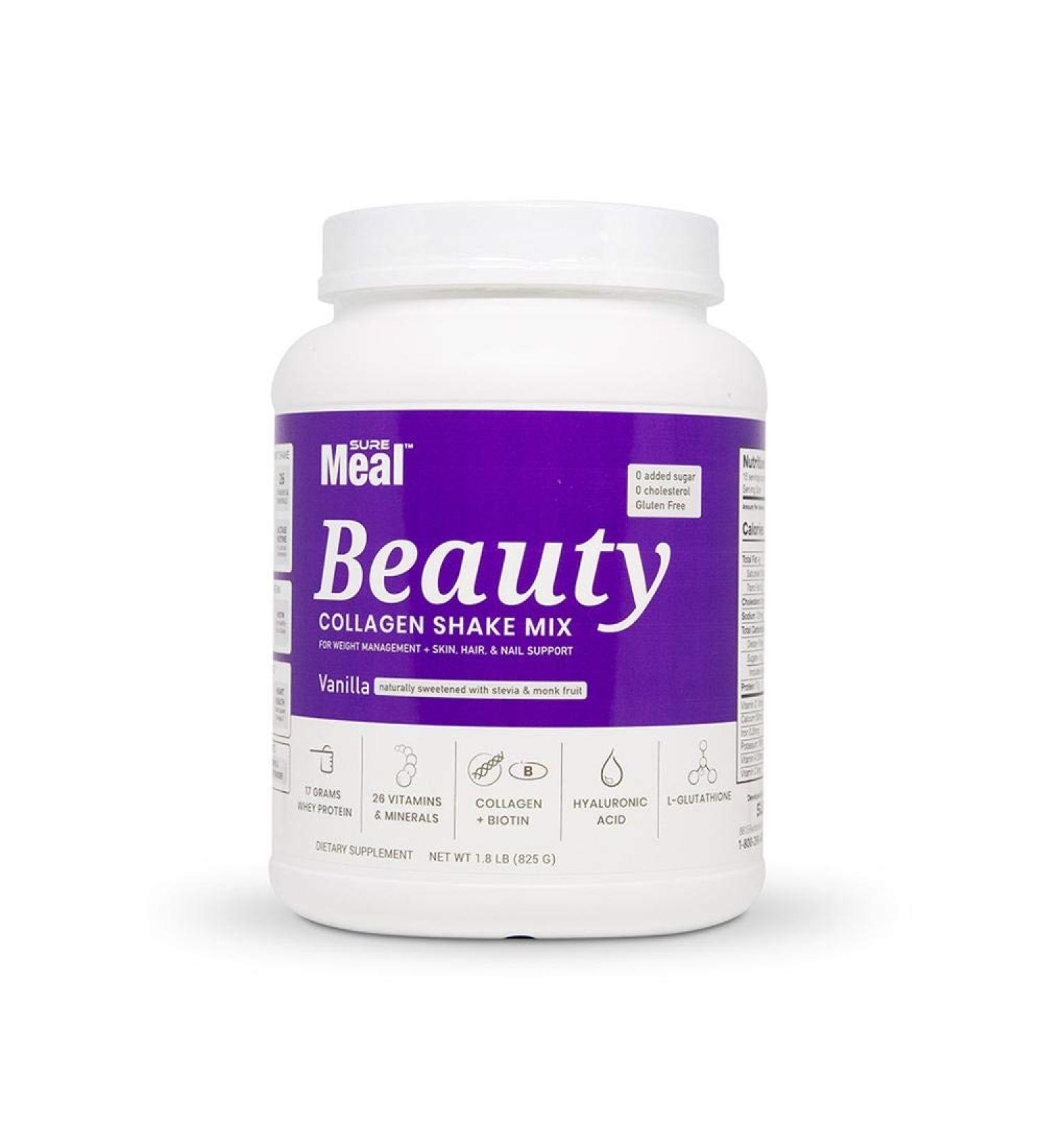 Nutrition Depot Sure Meal Beauty Naturally Sweetened Nutritional Shake Mix