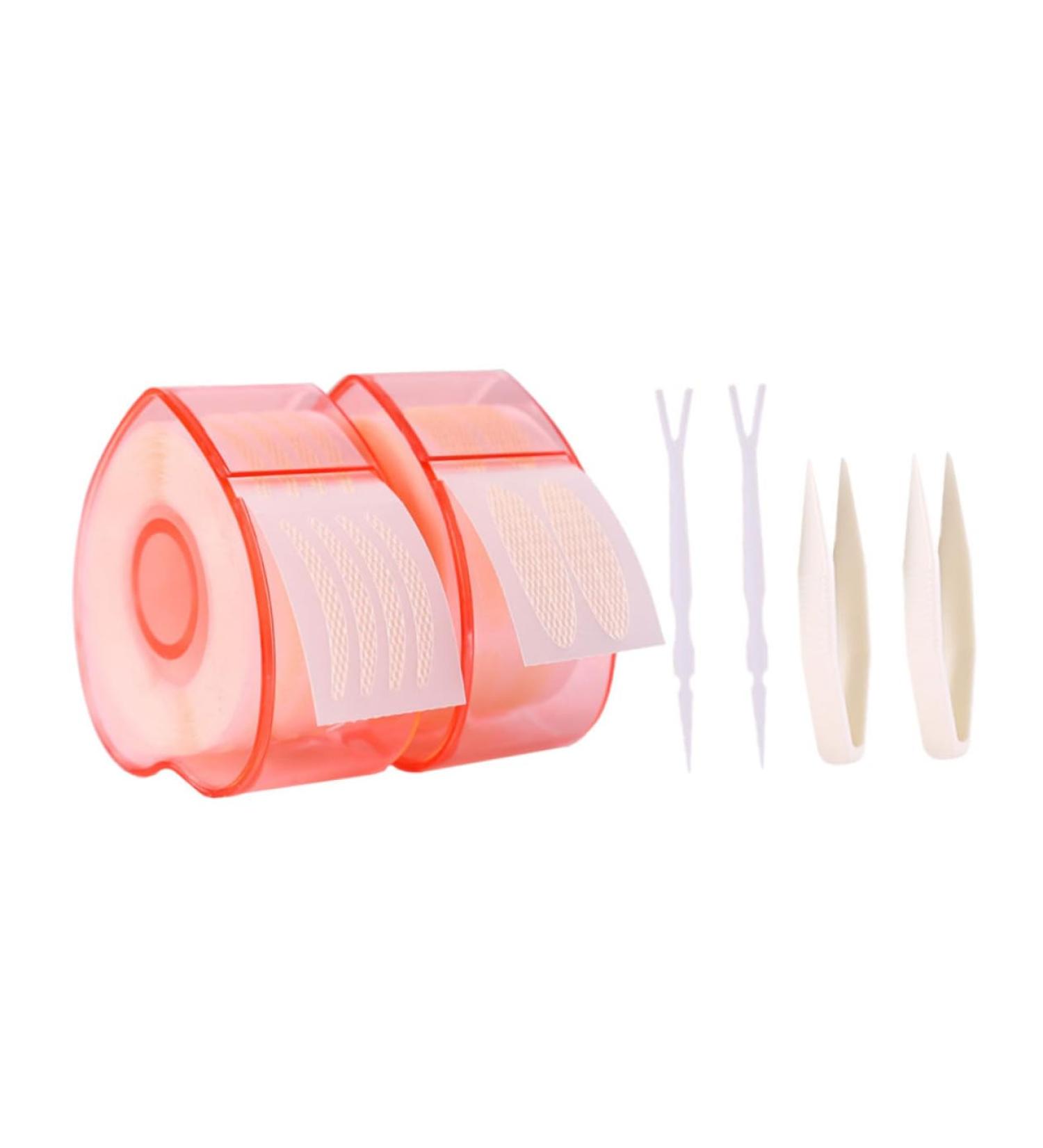 Ipetboom 2 Roll Lace Double Eyelid Sticker Tape Strip Embroidered Headband Invisible Fiber Eyelid Strips Eye Lift Stickers Double Eyelid Tape Beauty Tools Adhesive Strip Make up - Buy Online on GoSupps.com