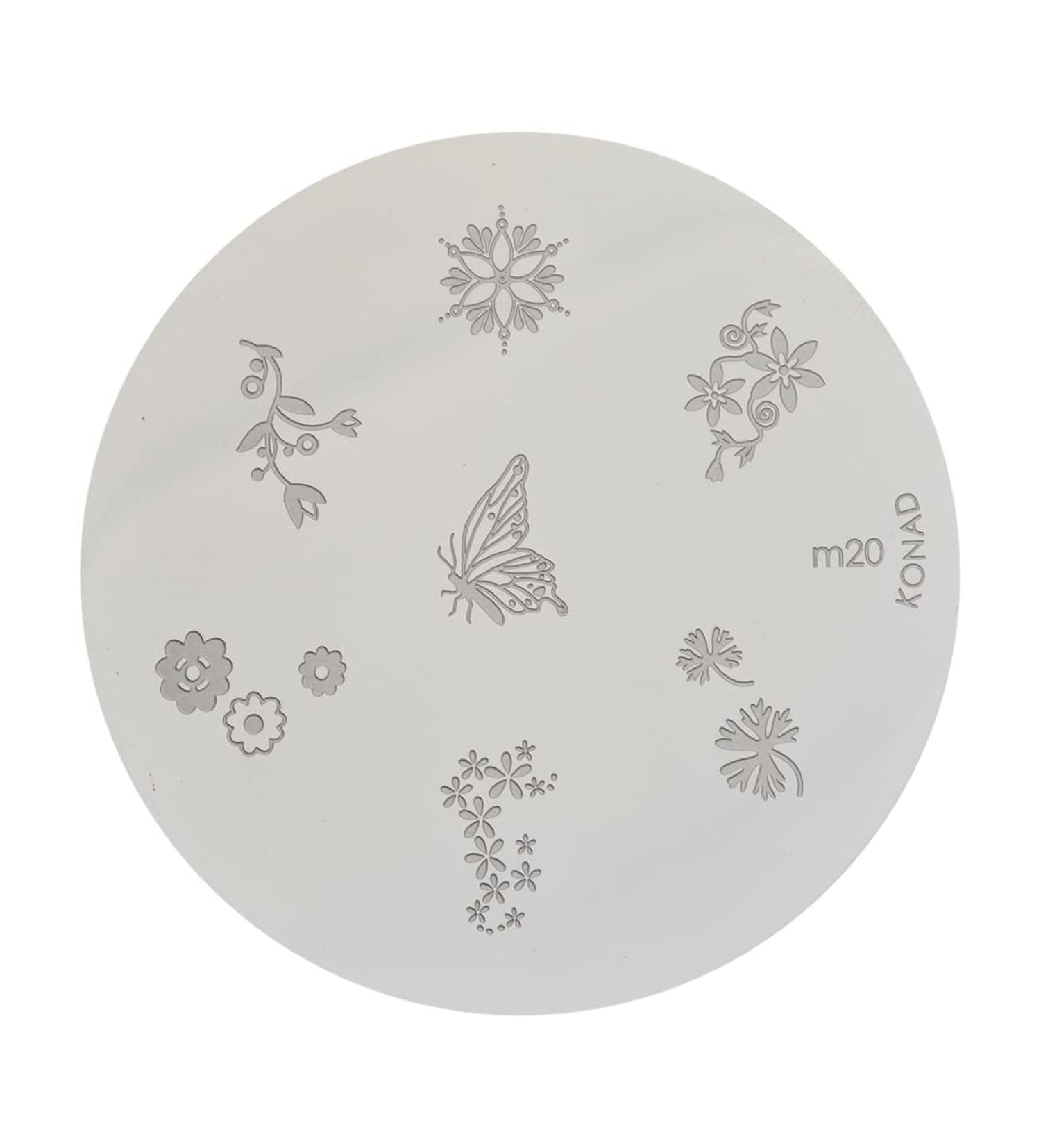 Konad stencil stamping stamping stencil M20