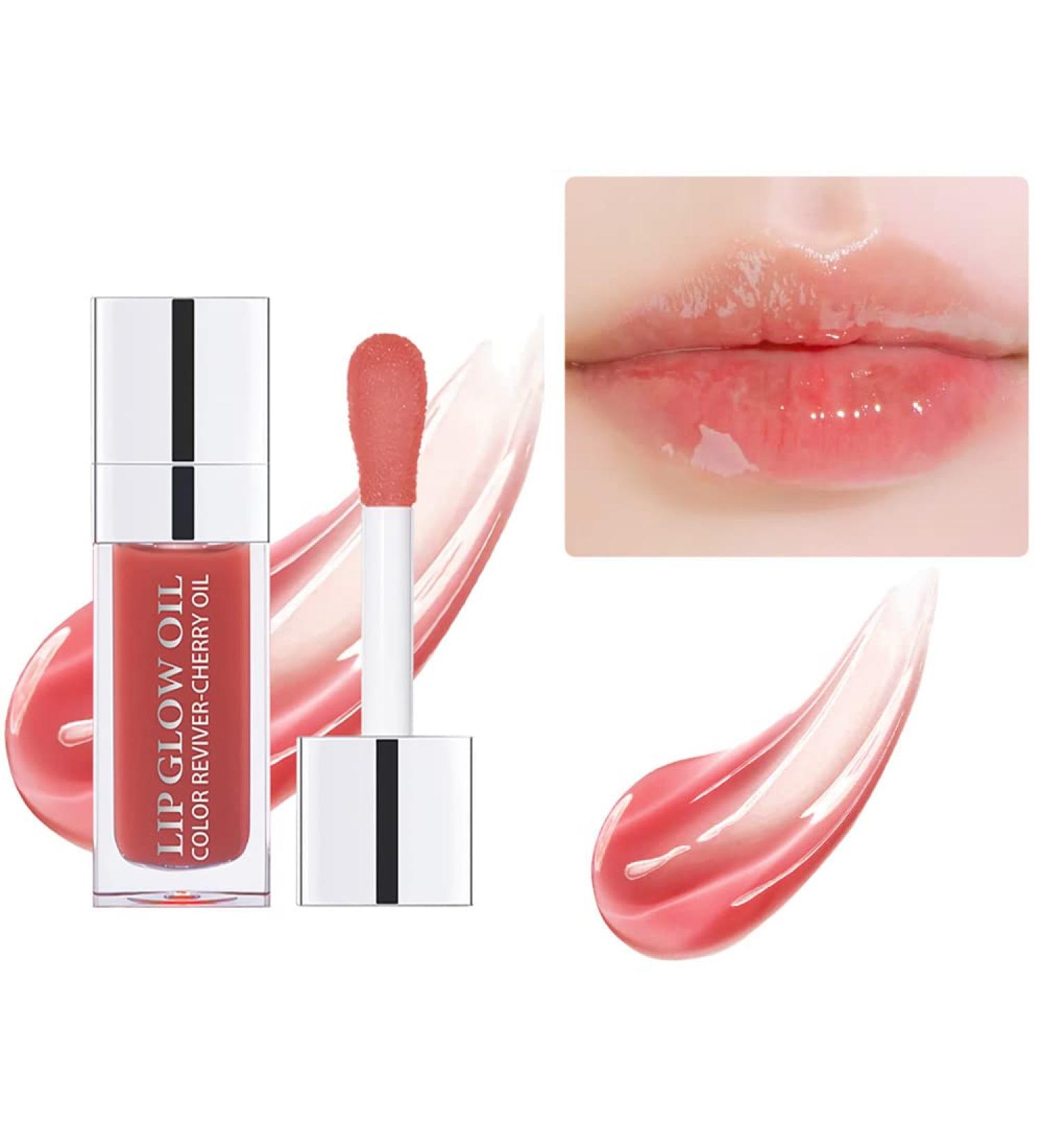 Shop Plumping Lip Oil - Hydrating Crystal Jelly Lip Gloss for Soft Polished Lips | Moisturizing Transparent Balm Care (Rosewood - Buy Online on GoSupps.com