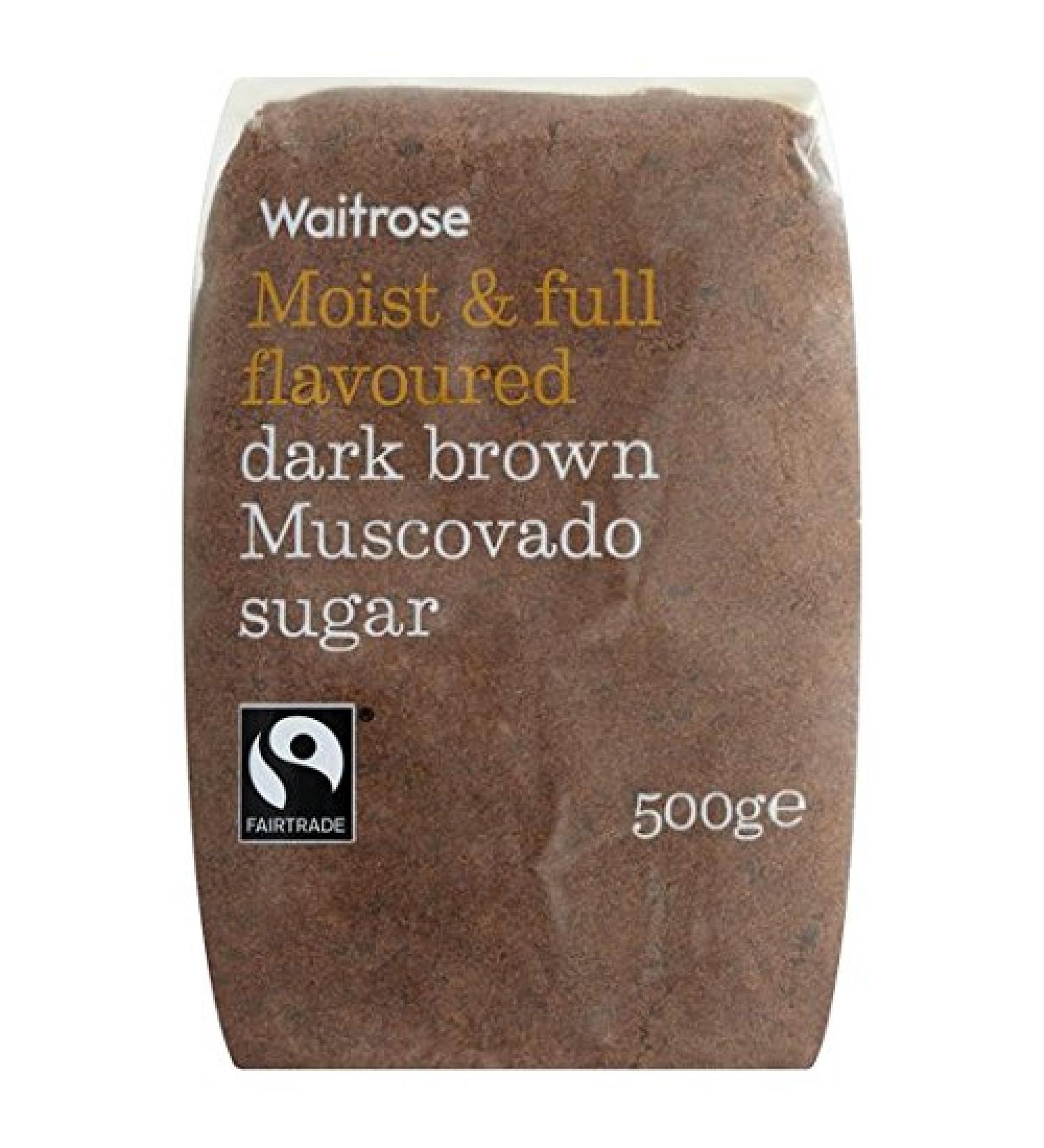 Waitrose Sugar Dark Brown Muscovado 500g