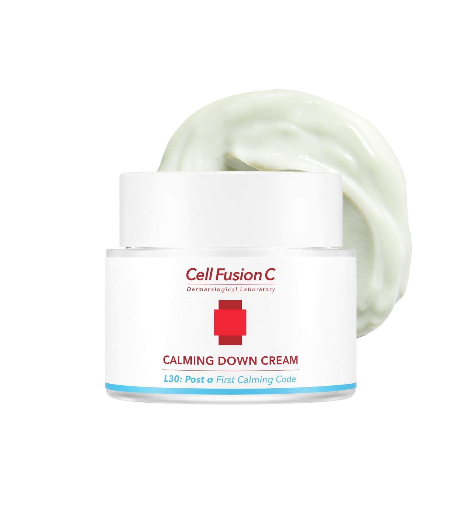 Cell Fusion C Post Alpha Calming Down Cream - Color Correcting Cooling Moisturizer for Sensitive Skin | 1.69 fl. oz - International Shipping Available - Buy Online on GoSupps.com