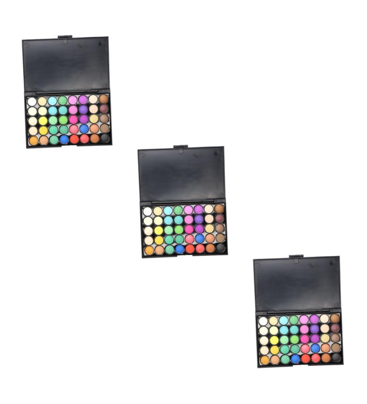 Beavorty 3pcs 40 Cosmetic Ladies for Multicolor Makeup Eyeshadow Combination Smoky Eye Lustre Colors Matte 1 count (Pack of 1) As Shownx3pcs - Buy Online on GoSupps.com