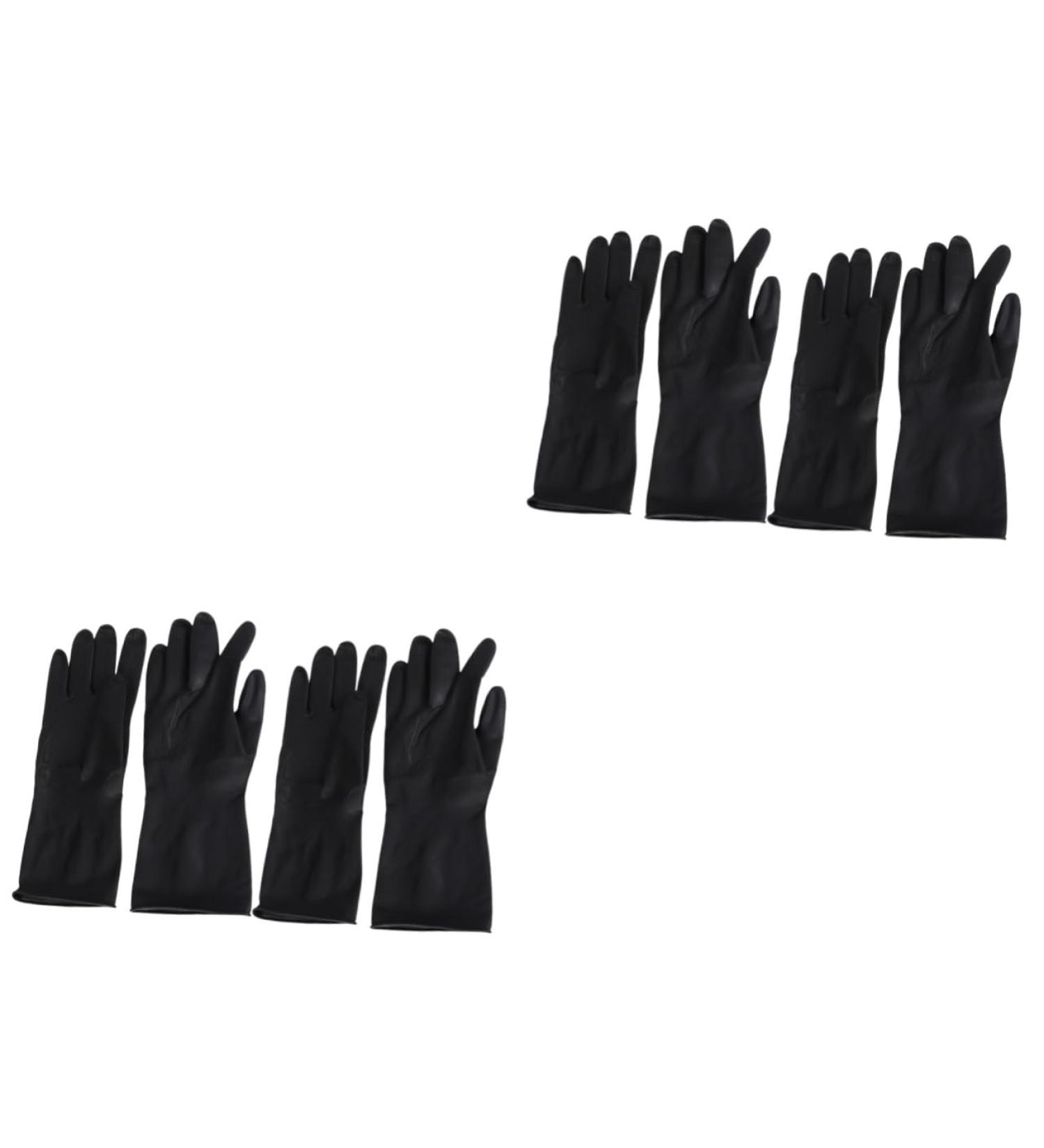 Beavorty 4 Pairs Hair Shampoo Gloves Black Gloves Barber Supplies Gloves for Hair Coloring Hairdresser Gloves Barber Gloves Reusable Gloves Hair Salon Gloves Hand Protectors Medium dye - Buy Online on GoSupps.com