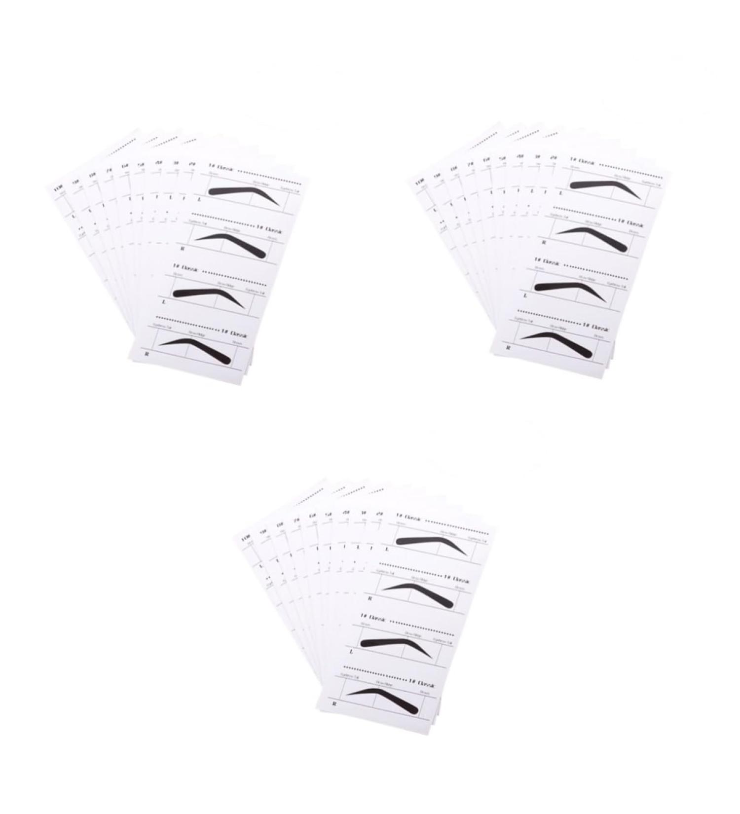 Angoily Eyebrow Card 30 Pcs Eyebrow Stencil Template Eyebrow Shaping Kit Eyebrowhack Eyebrow Templates Mold Suite Unibrow mediumx3pcs As Shownx3pcs - Buy Online on GoSupps.com