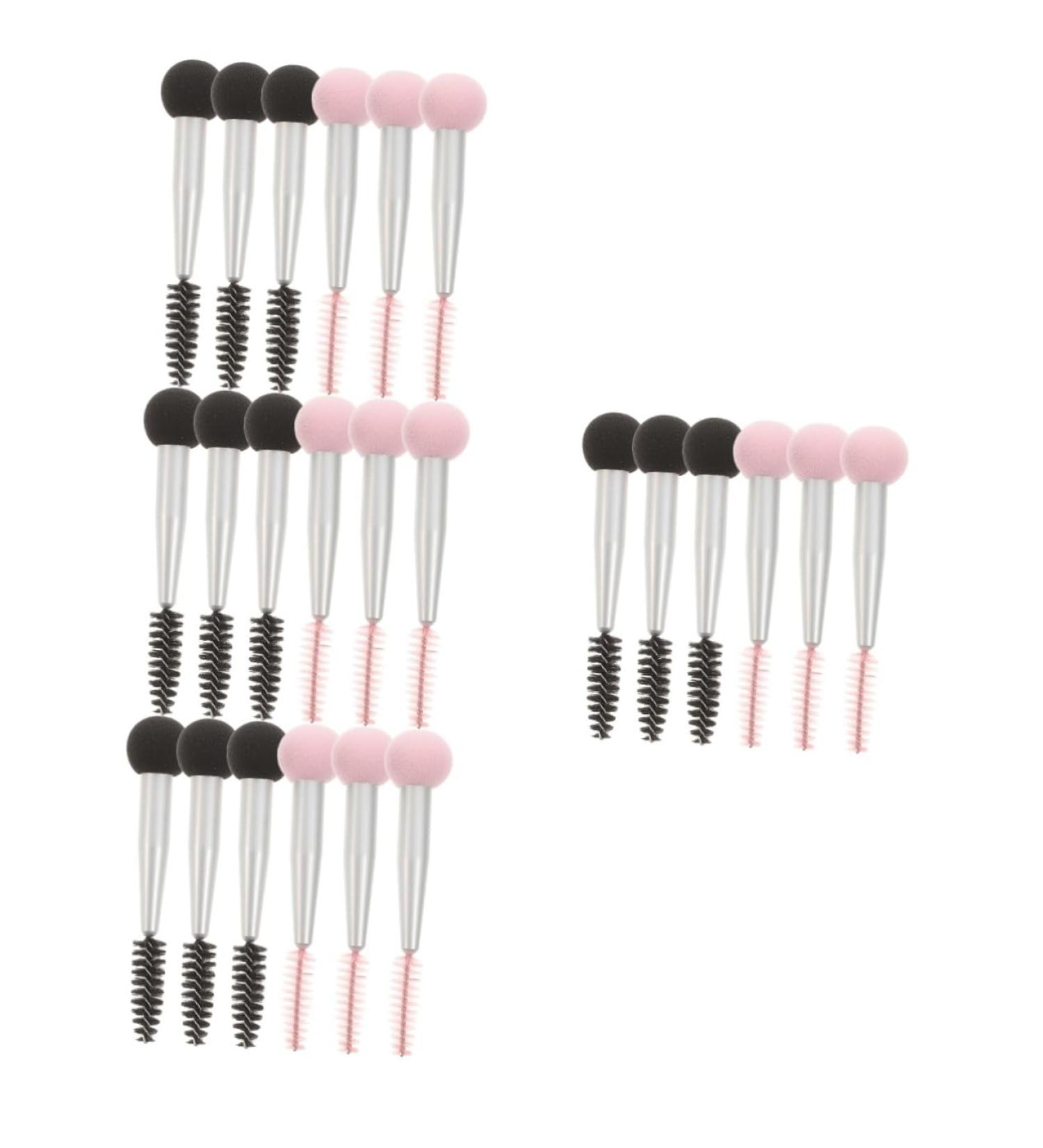 Healeved 24 Pcs Sponge Makeup Brush Makeup Puff Beauty Sponge Brush Makeup Double Head Brush Beauty Kit Nylon - Buy Online on GoSupps.com