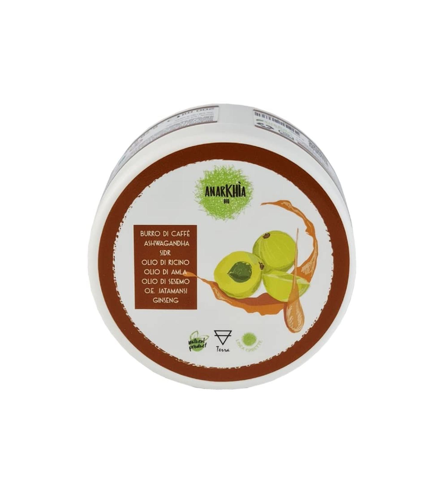  ANARKHIA BIO ANARKHIA BIO Pre Earth Stimulating Shampoo Hair Mask Pre Pack with Coffee Butter Ashwagandha Castor Oil Amla Oil Sesame Oil O.E. de Jatamansi Ginseng Vegan 200 ml - Buy Online on GoSupps.com