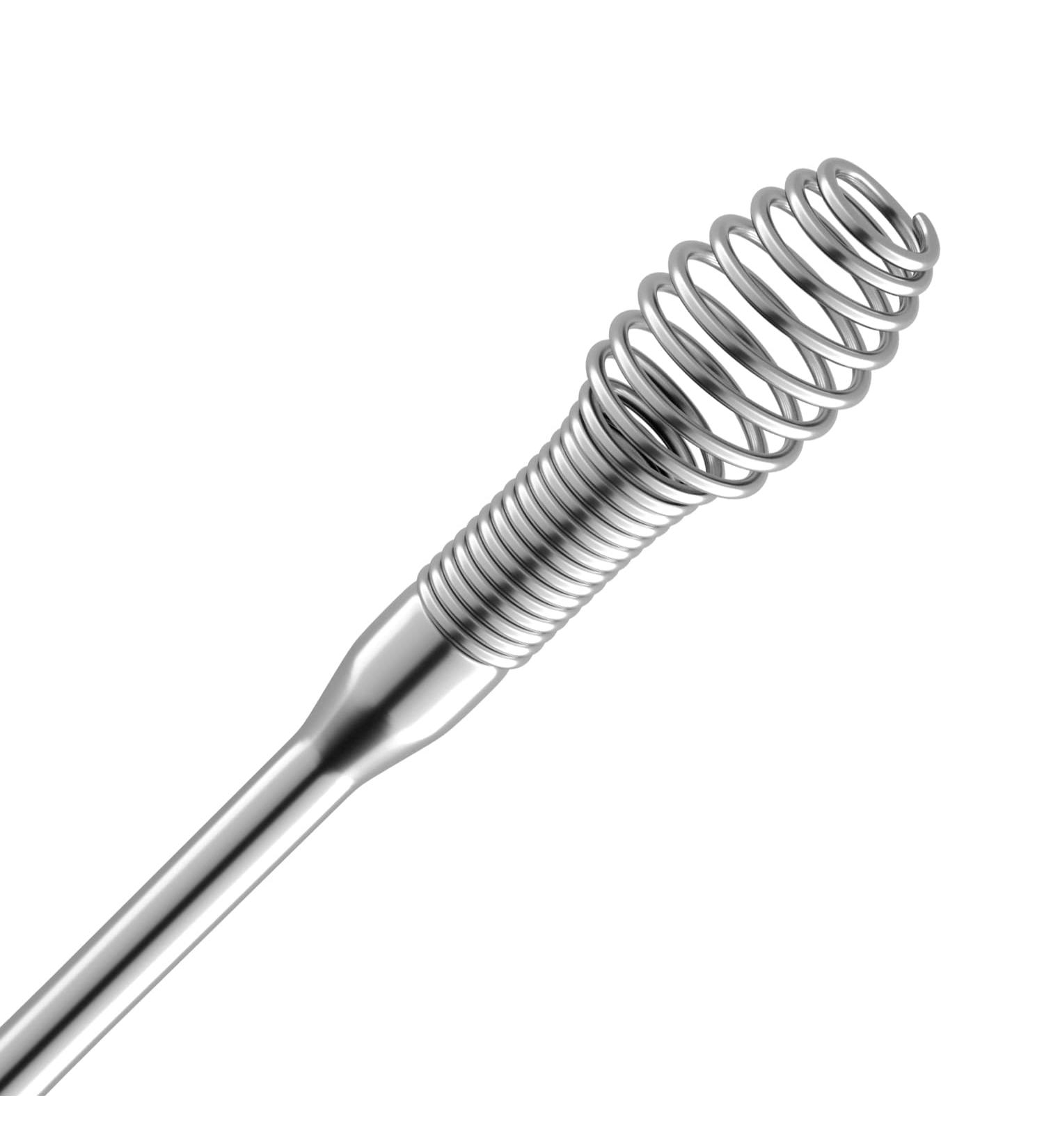 TOTCLEAR Stainless Steel 360 Spiral Ear Wax Removal Tool - Silver - Buy Online on GoSupps.com