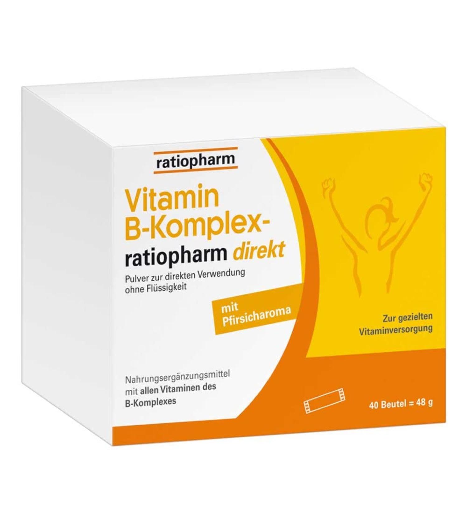 Buy VITAMIN B-COMPLEX ratiopharm Direct Powder 40 pcs - International Shipping Available - Buy Online on GoSupps.com