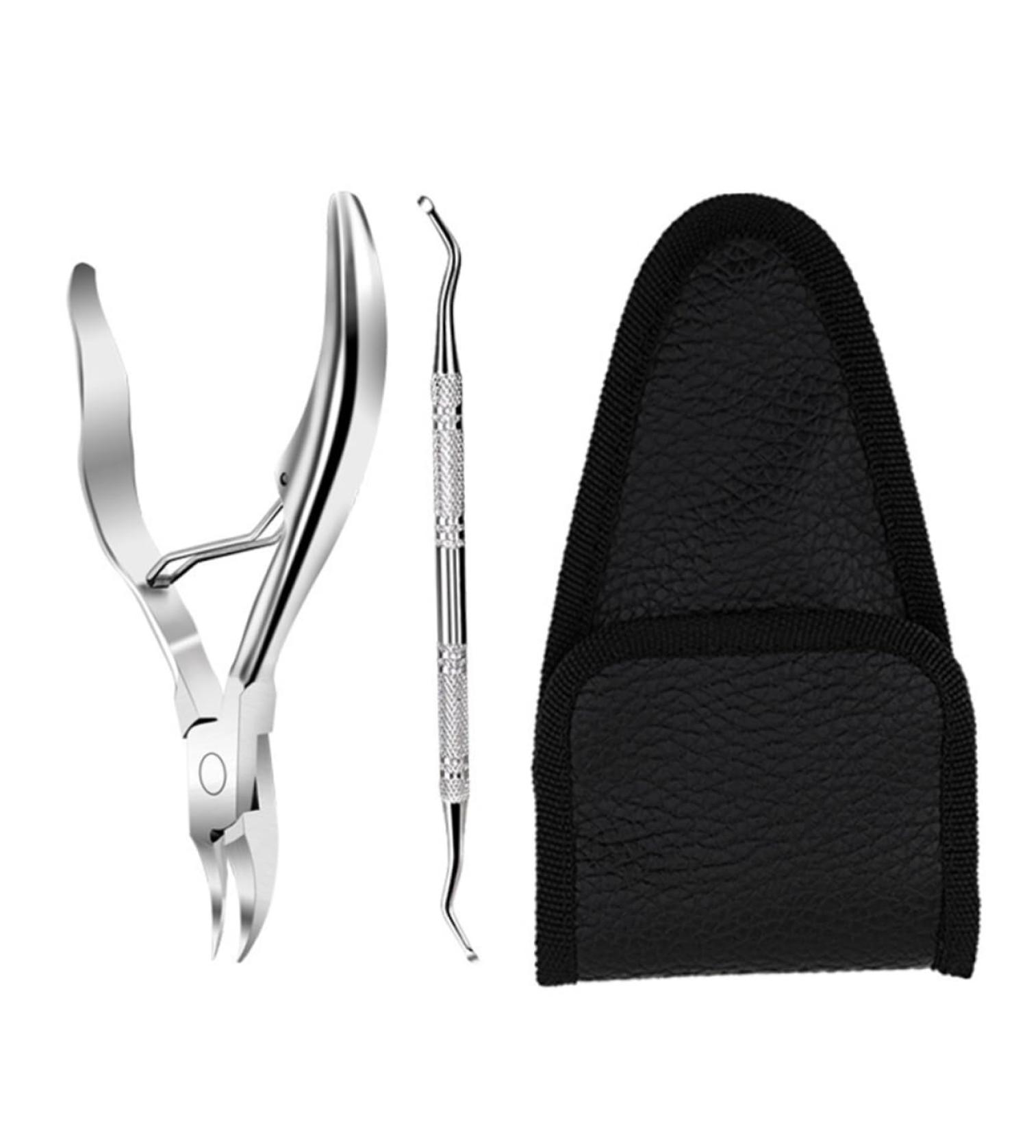 FRCOLOR Pedicure Tool 1 Set Manicure 2-Piece Set Cuticle Nail Pedicure Tools Pedicure Nippers Ingrown Toe Clipper Pedicure Nail Toenail Brush Skin Nippers Care Stainless Steel Nail Set - Buy Online on GoSupps.com
