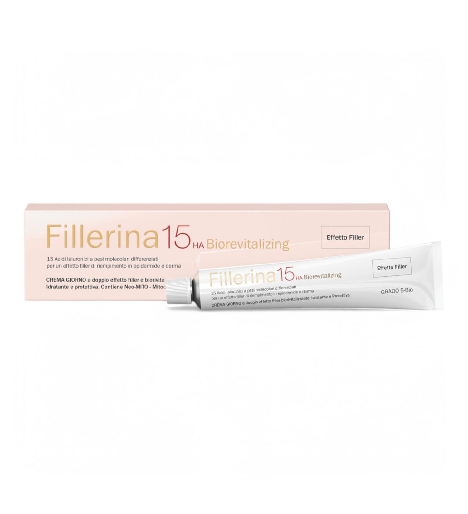 Laboratory Fillerina 15HA Biorevitalizing day cream face filler effect antiaging grade 5 50 ml