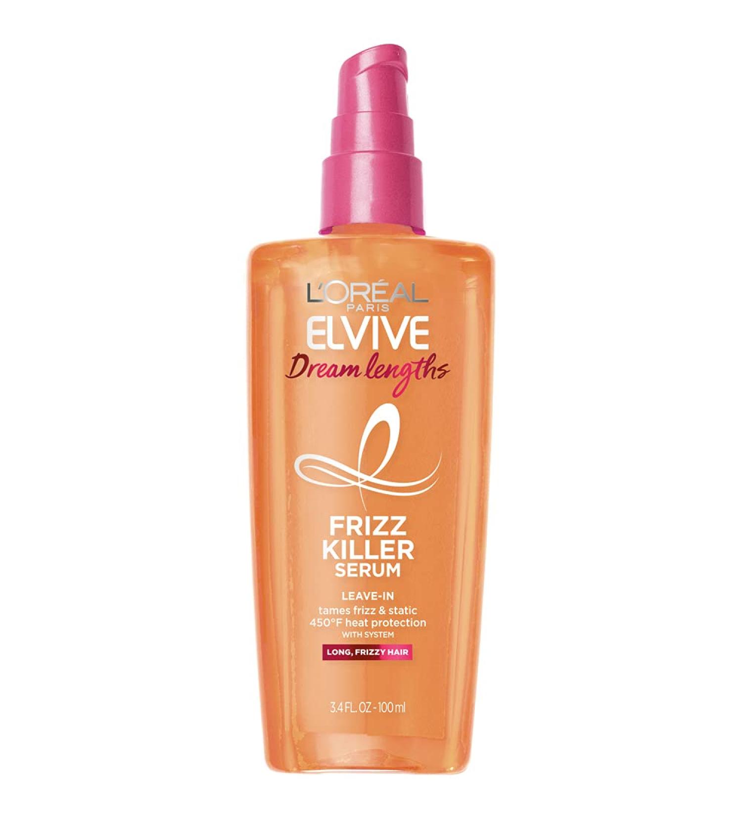 L'Oreal Paris Elvive Dream Lengths Frizz Killer Leave-In Serum 3.4oz - Smooth & Manage Frizzy Hair - Buy Online on GoSupps.com