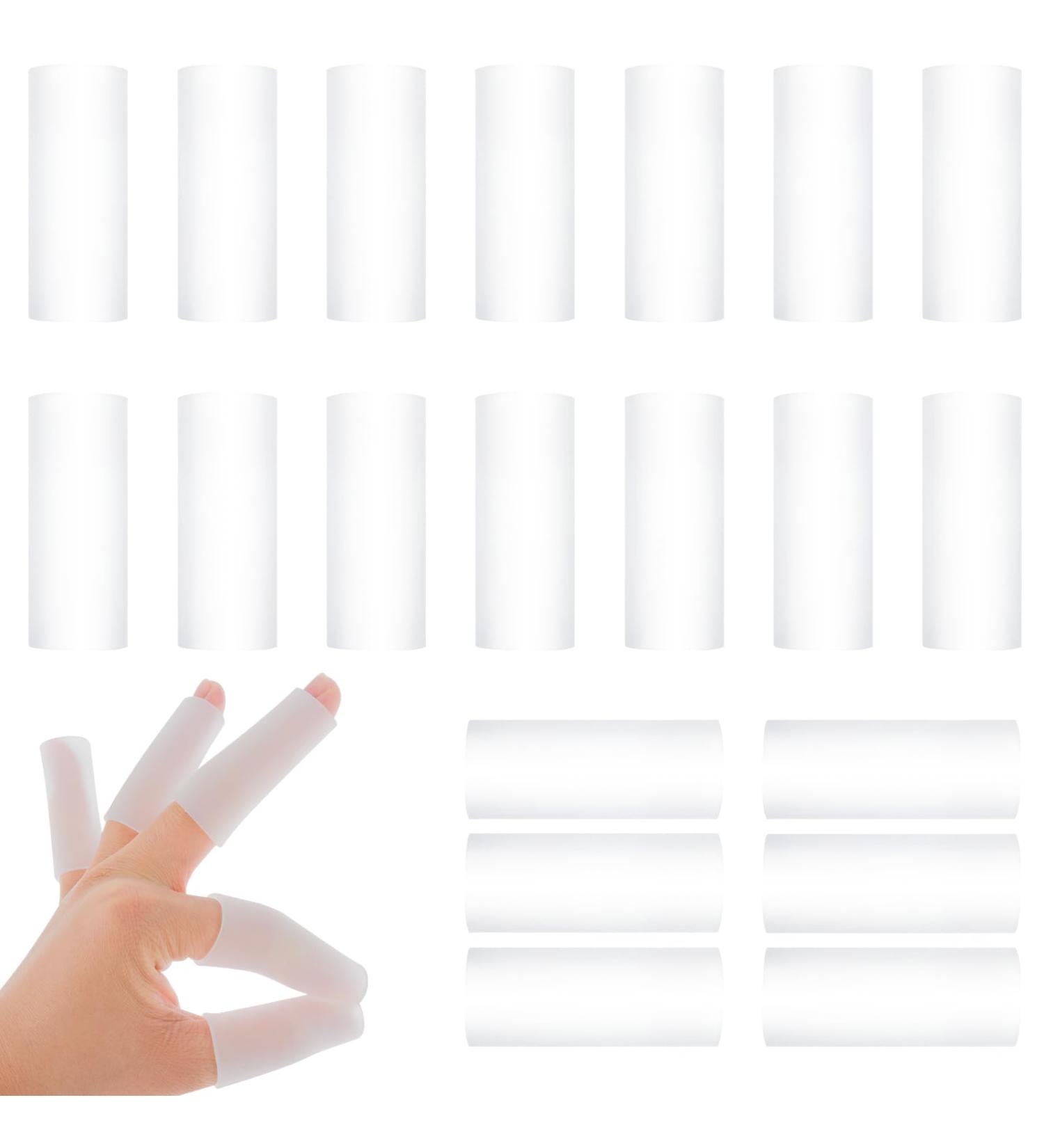 Buy Silicone Finger Sleeves - 20 Pack Gel Protectors for Arthritis Finger Pain Blisters & Calluses - Ideal for Sports Like Golf & Basketball - International Shipping Available - Buy Online on GoSupps.com