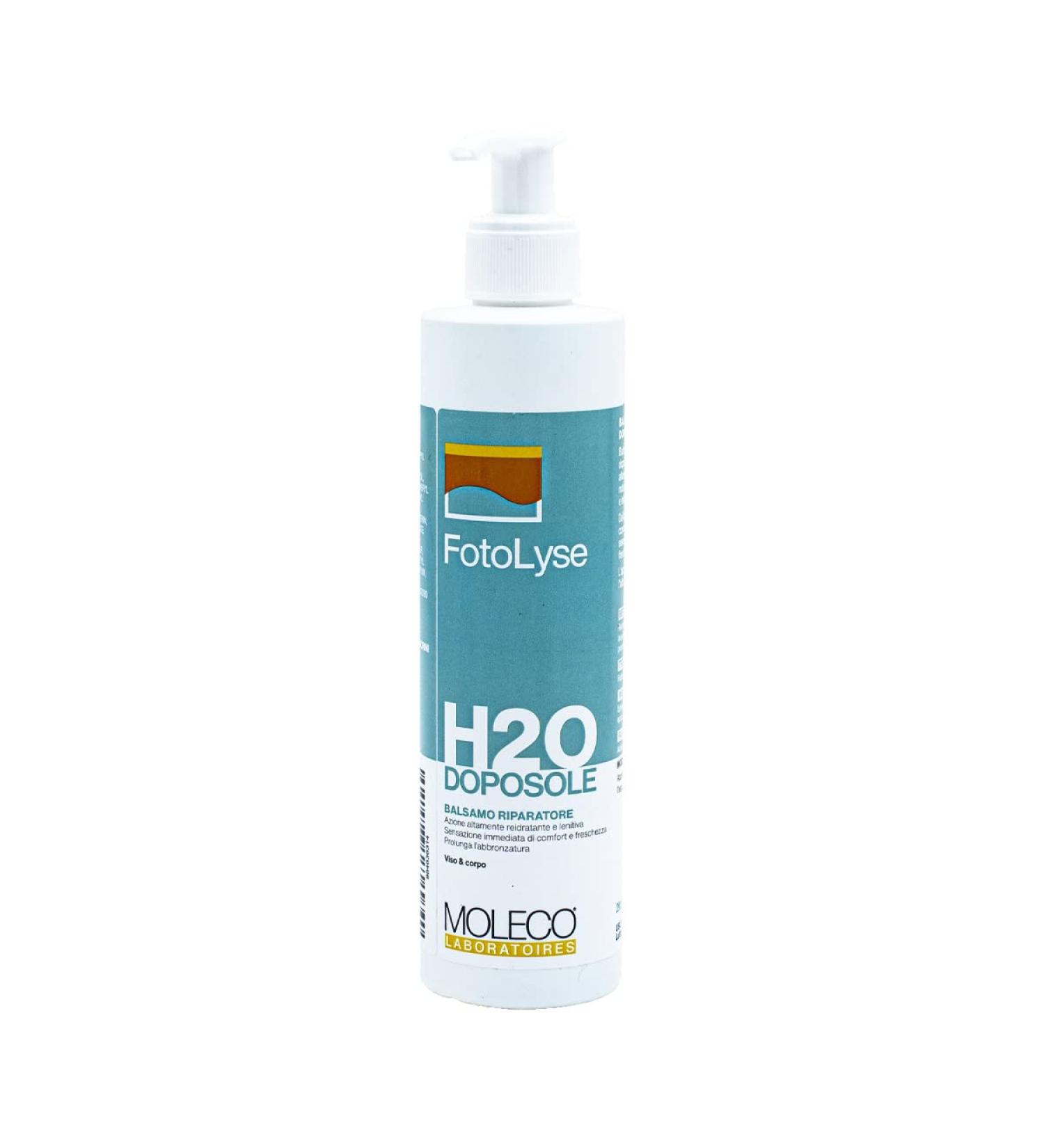 MOLECO LABORATOIRES Srls FotoLyse H20 After Sun Repair Milk 200 ml or after PUVA therapy very moisturizing soothing and caring also for sensitive and intolerant skin - Buy Online on GoSupps.com