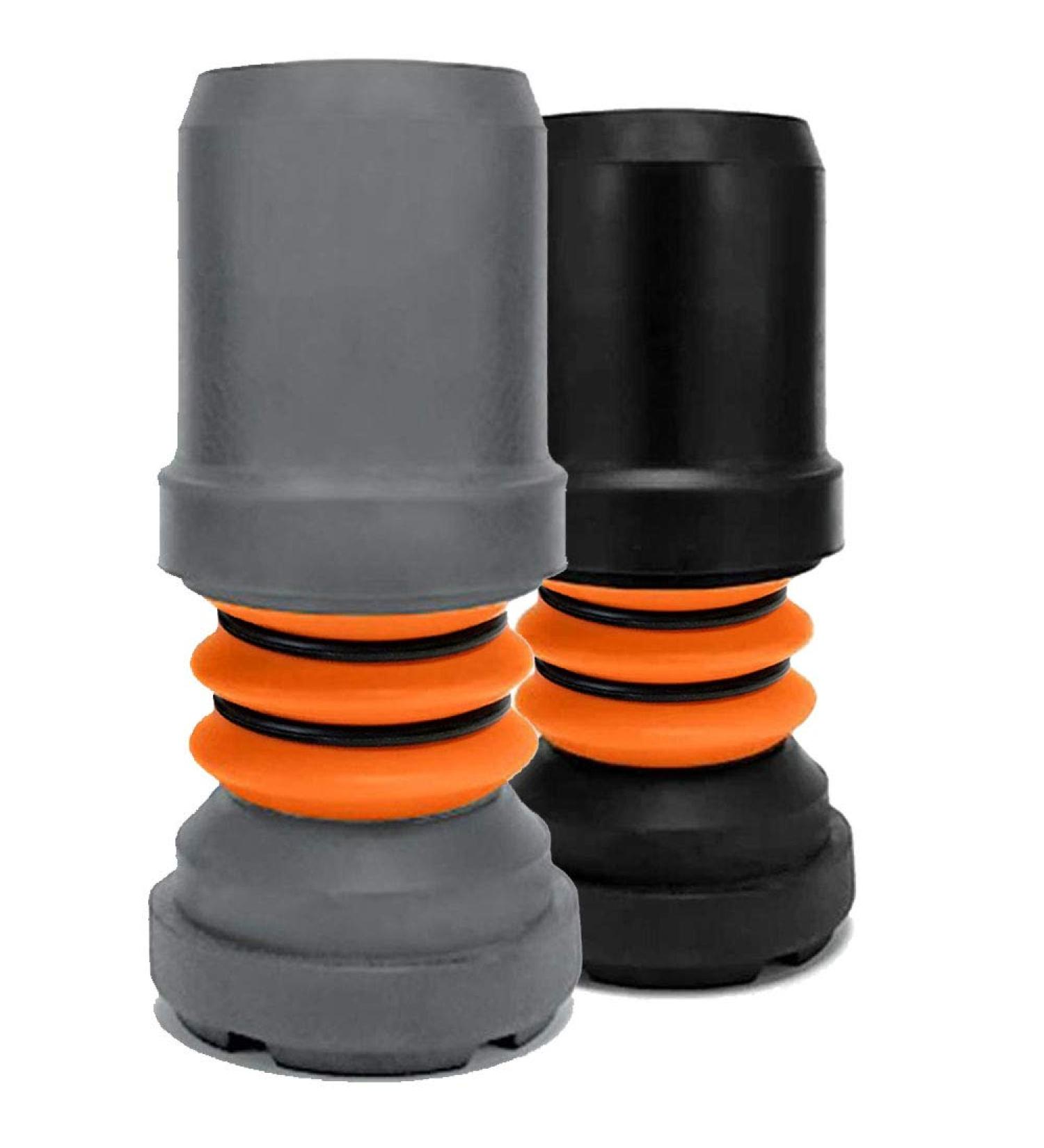 Flexyfoot Shock Absorbing Crutch Ferrule - Grey 16mm - Pack of 1 | Improve Grip, Safety, and Comfort - Buy Online on GoSupps.com