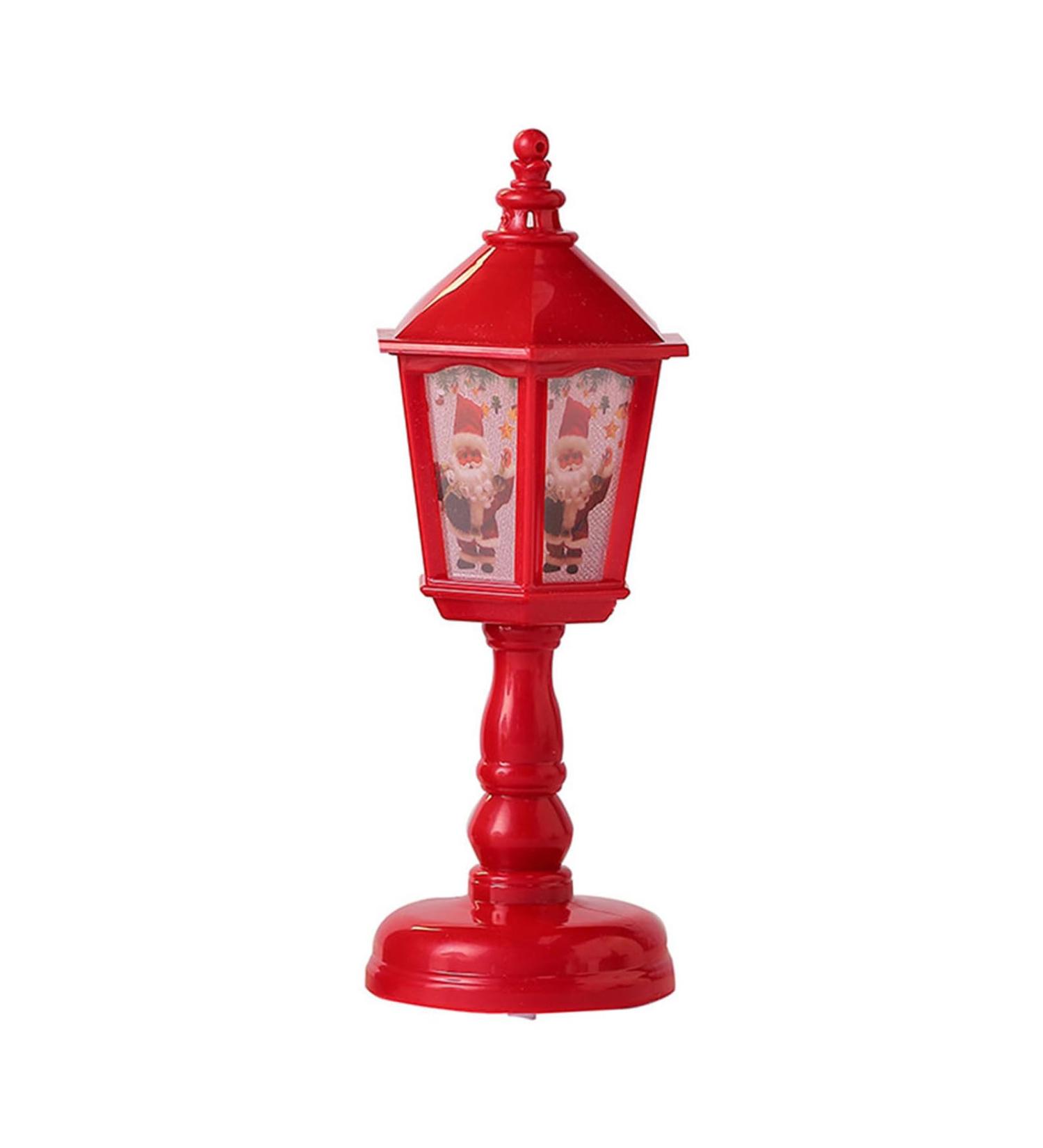lxuebaix Christmas Wind LED Electronic Candle Light Smokeless Desktop Lamp for Home Garden Yard Decoration New Year Gift Red - Buy Online on GoSupps.com