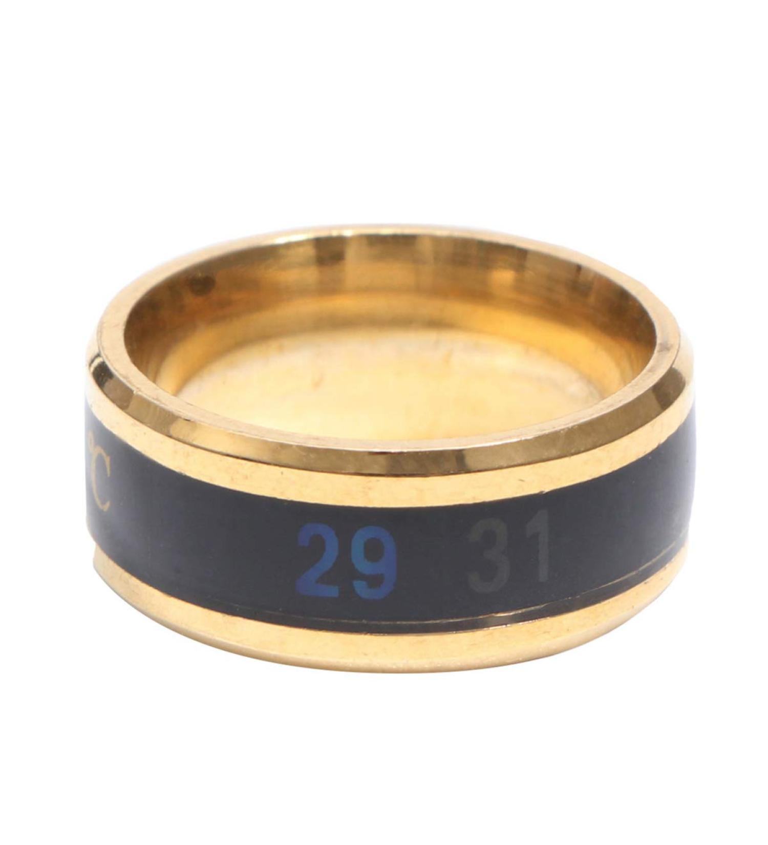 Stylish Heat Discoloration Finger Jewelry - Round Birthday Rings for Unique Fashion - Buy Online on GoSupps.com