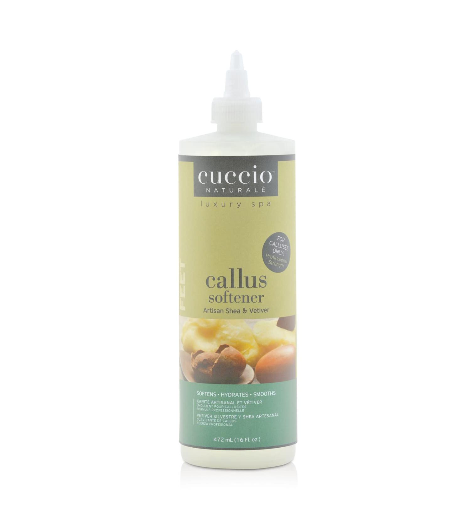 Cuccio Naturale Professional Strength Callus Softener Treatment - Aids In Fast And Easy Removal Of Hard Skin - Smoothens And Hydrates To Reveal Healthy Skin - Artisan Shea And Vetiver - 16 Oz 16 Ounce (Pack of 1)