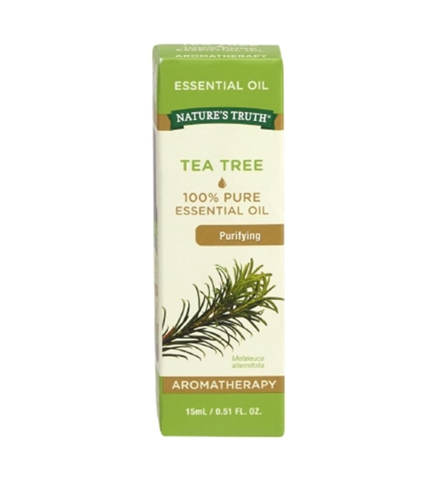 Nature's Truth Aromatherapy 100% Pure Essential Oil Tea Tree 0.51 oz (Pack of 4)