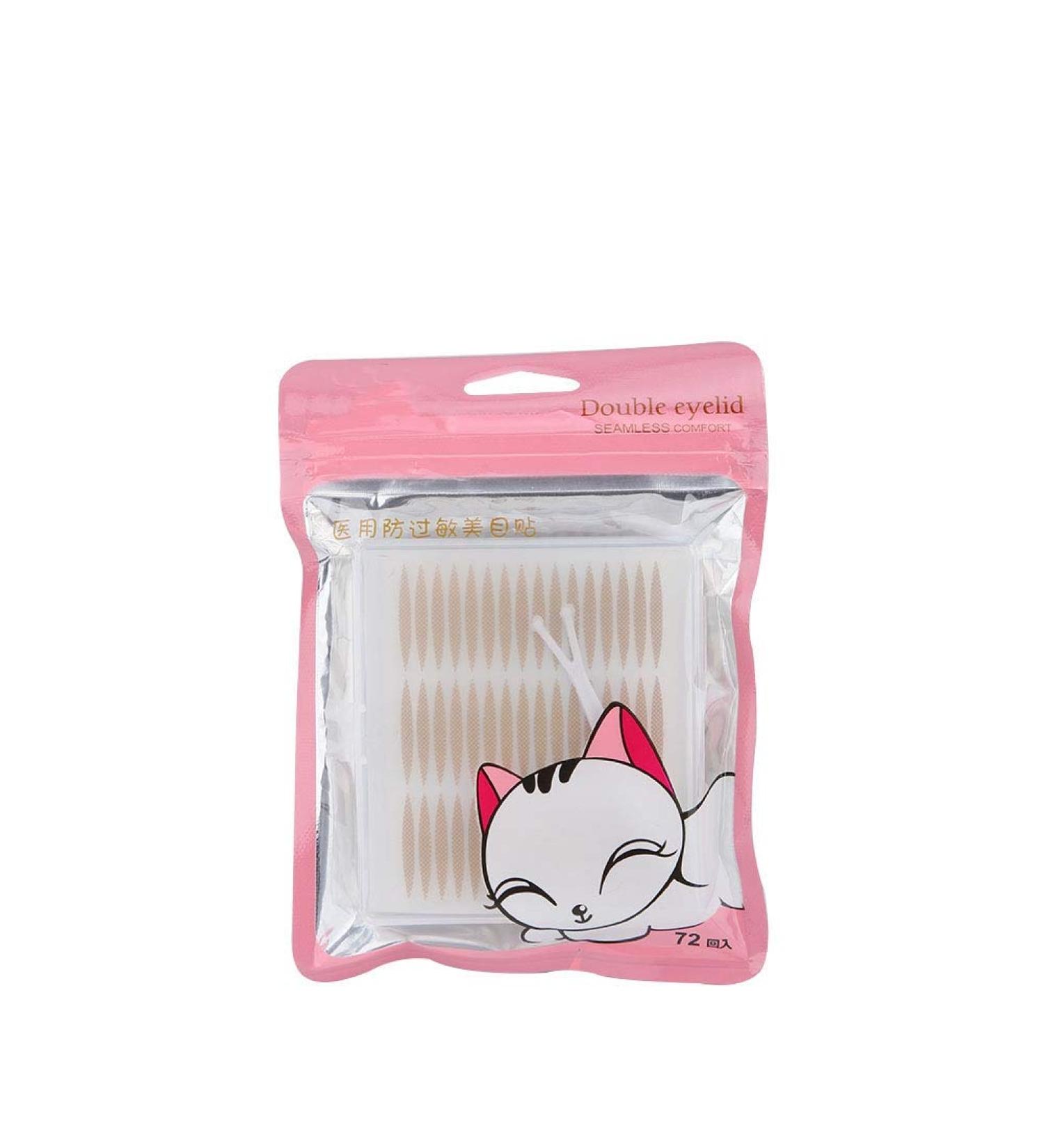 Waterproof Invisibles Double Eyelid Tape 72 Pairs with Fork Rods & Tweezers Eye Lift Tape for Droopy Lids Hooded Eyes(1302 Skin Color Model) - Buy Online on GoSupps.com