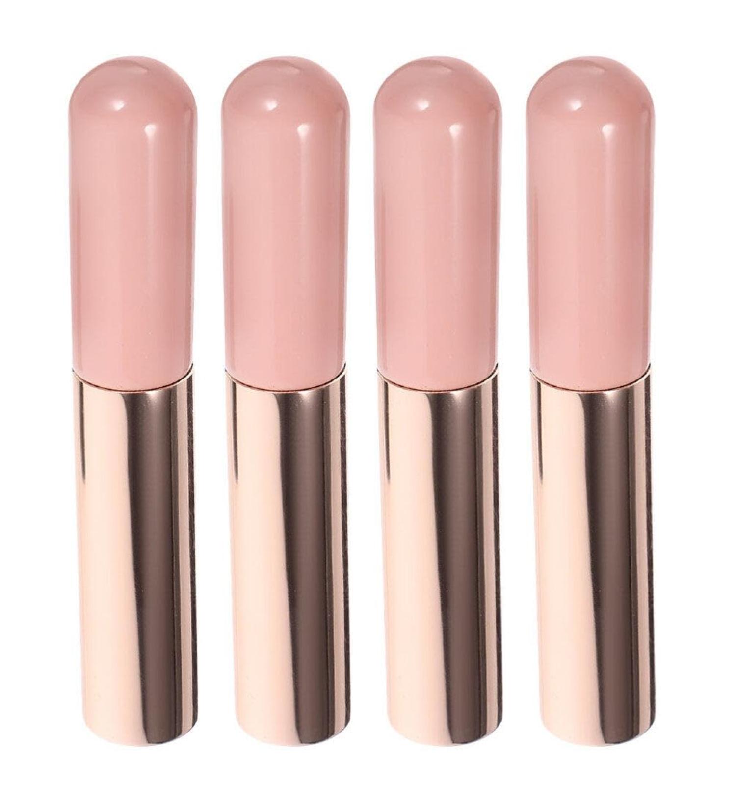 Baluue 4pcs Silicone Lip Brushes Set - Portable Blending & Concealer Makeup Tools for Flawless Lip Application - Ideal for Beauty Lovers (Pink - Buy Online on GoSupps.com