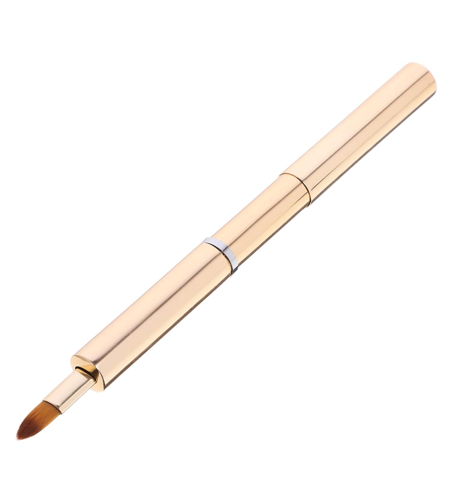 Mikinona Portable Lip Brush Lipstick Lip Brush for Women Makeup Brush for Women Lip for Women Lip Women Makeup Tools Lip Balm Applicator Lip Makeup Telescopic Lip Gloss Aluminum 13.40X0.90X0.90CM Golden - Buy Online on GoSupps.com