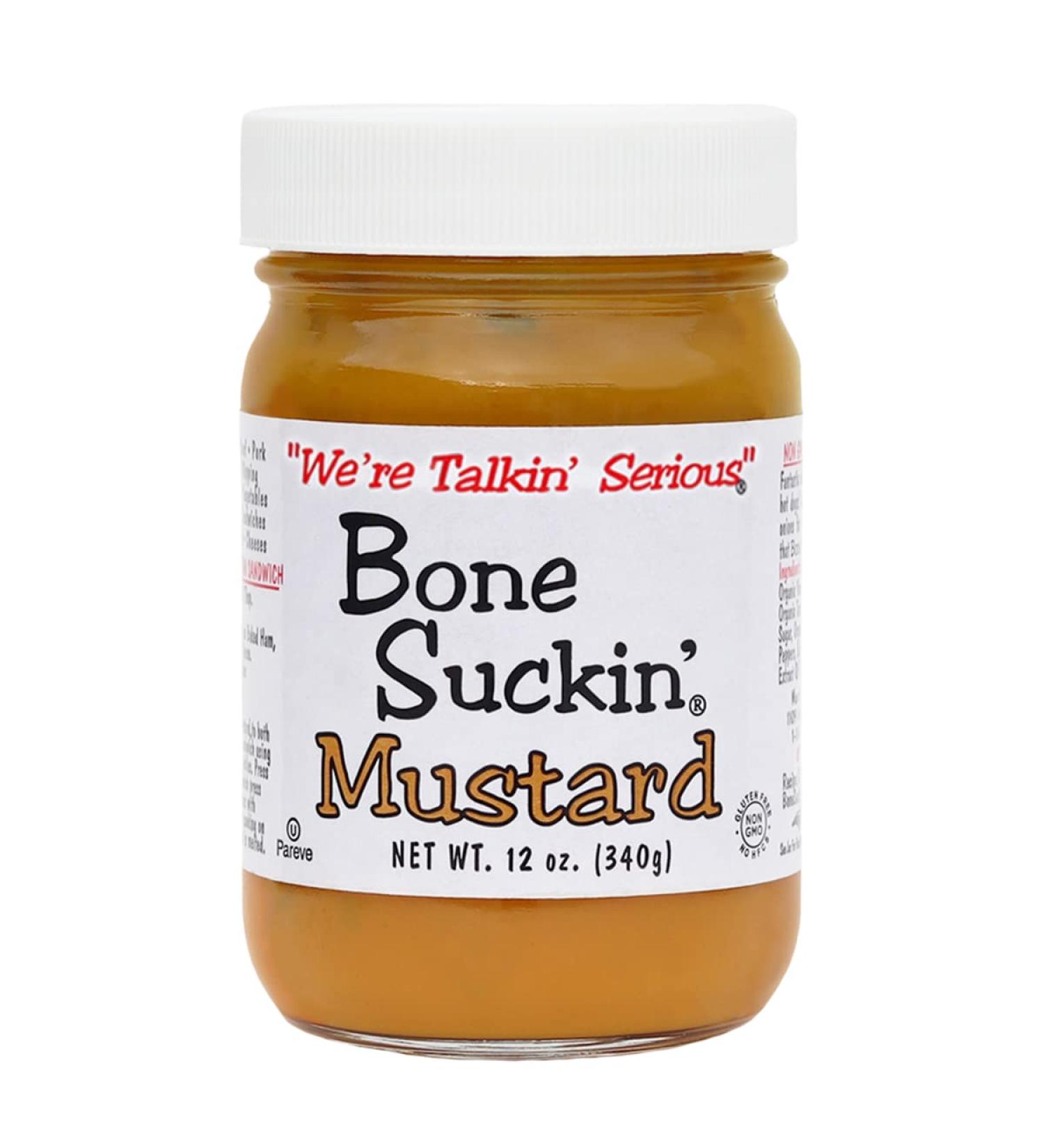 Bone Suckin' Mustard 12oz - Tangy and Delicious (Pack of 1) - Buy Online on GoSupps.com