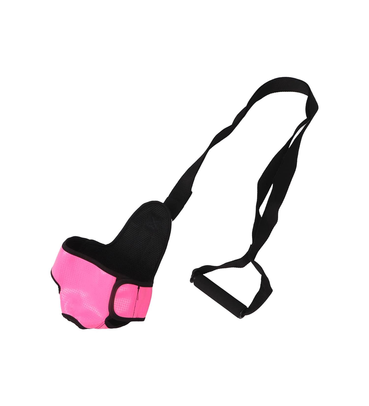 Adjustable Foot-Stretching Belt for Muscles Relief - Calf Stretcher & Yoga Elastic Strap (Rose Red) - Buy Online on GoSupps.com