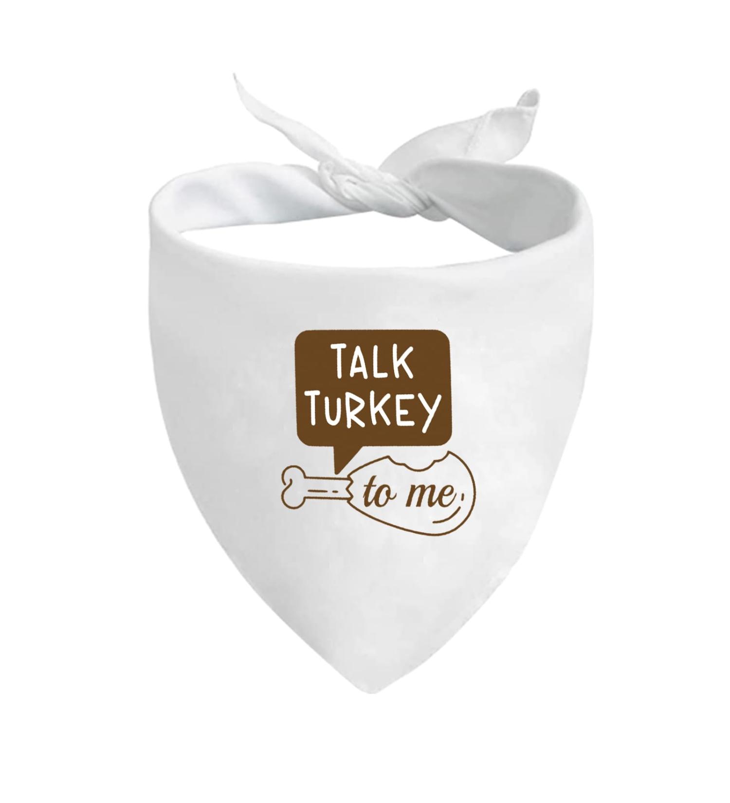 JXGZSO 1 Piece Cute Fall Dog Bandana Talk Turkey to Me Funny Thanksgiving Dog Bandana (Talk Turkey D CA) - Buy Online on GoSupps.com